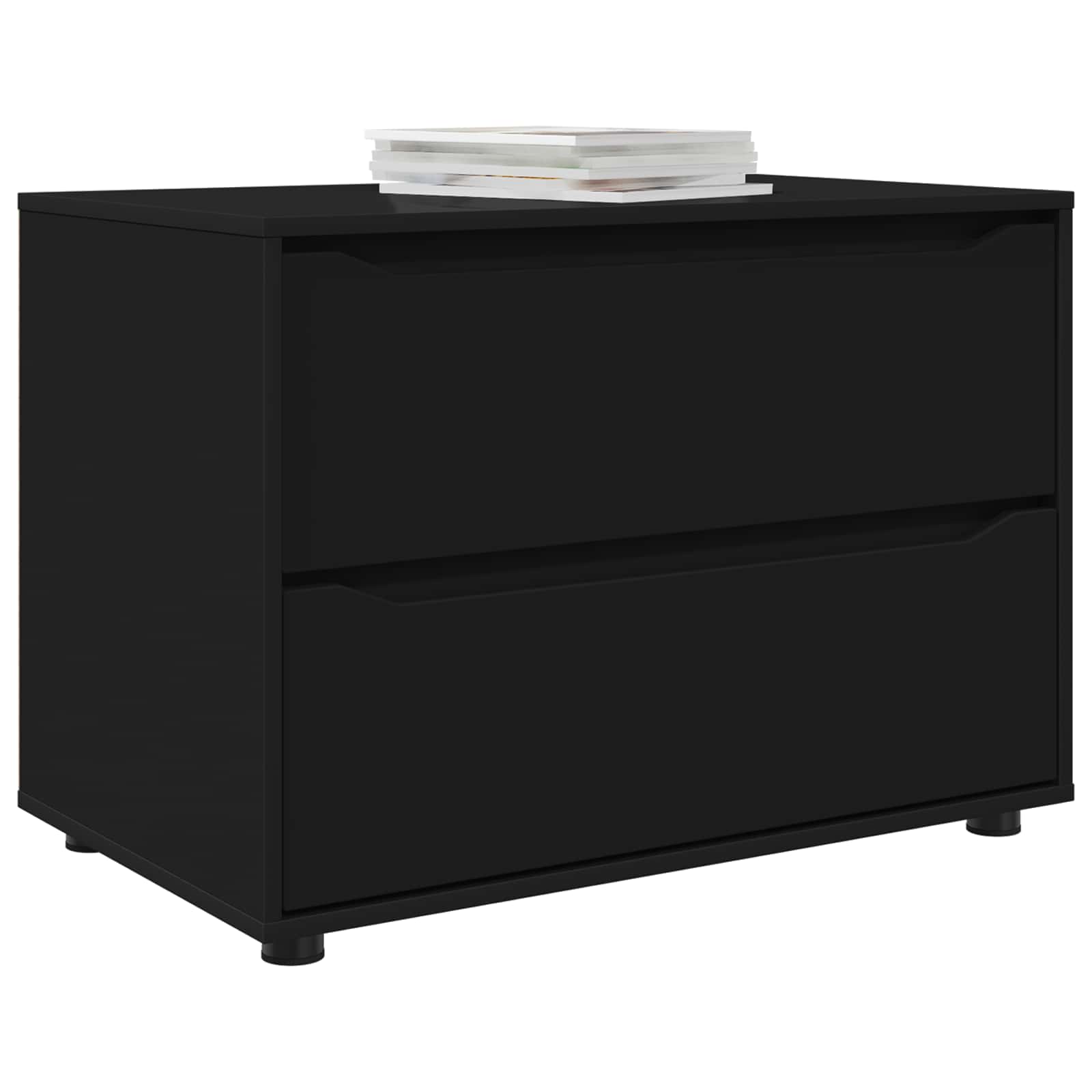 Aufbewahrungsschrank 80 x 48 x 57 cm Holzwerkstoff Schwarz