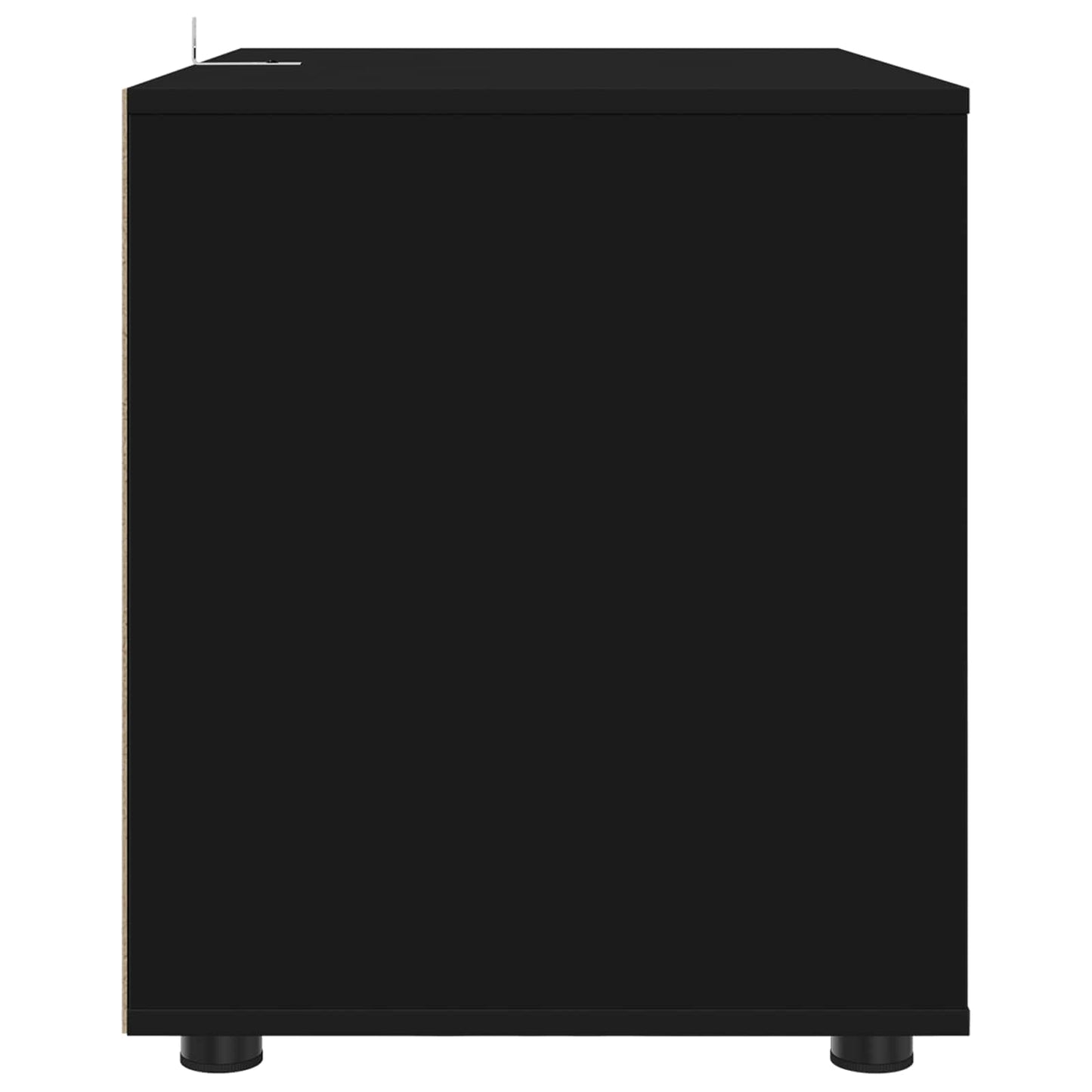 Aufbewahrungsschrank 80 x 48 x 57 cm Holzwerkstoff Schwarz
