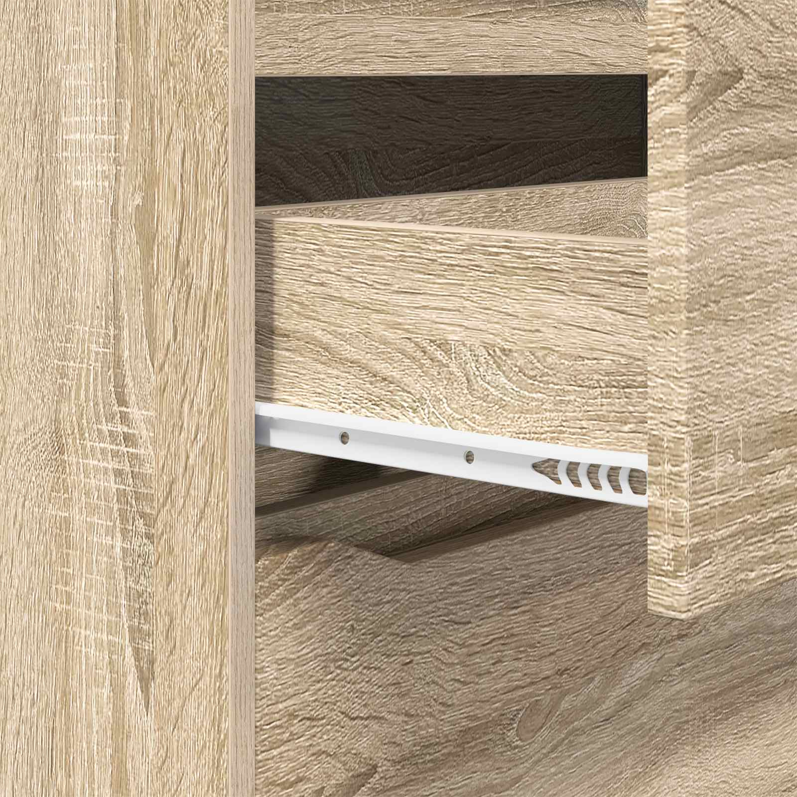 Aufbewahrungsschrank 80 x 48 x 57 cm Holzwerkstoff Sonoma-Eiche