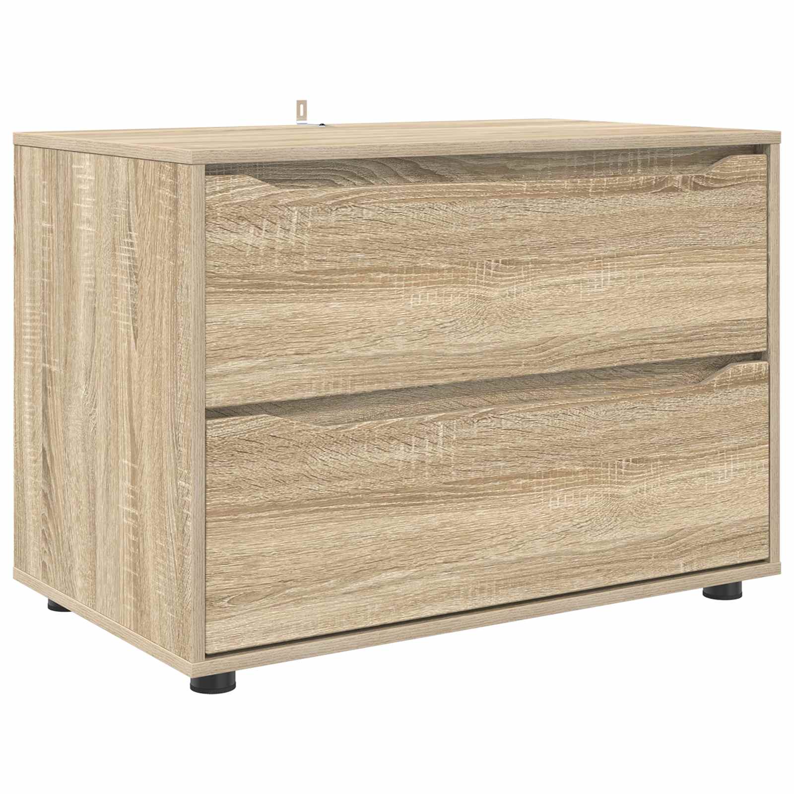 Aufbewahrungsschrank 80 x 48 x 57 cm Holzwerkstoff Sonoma-Eiche