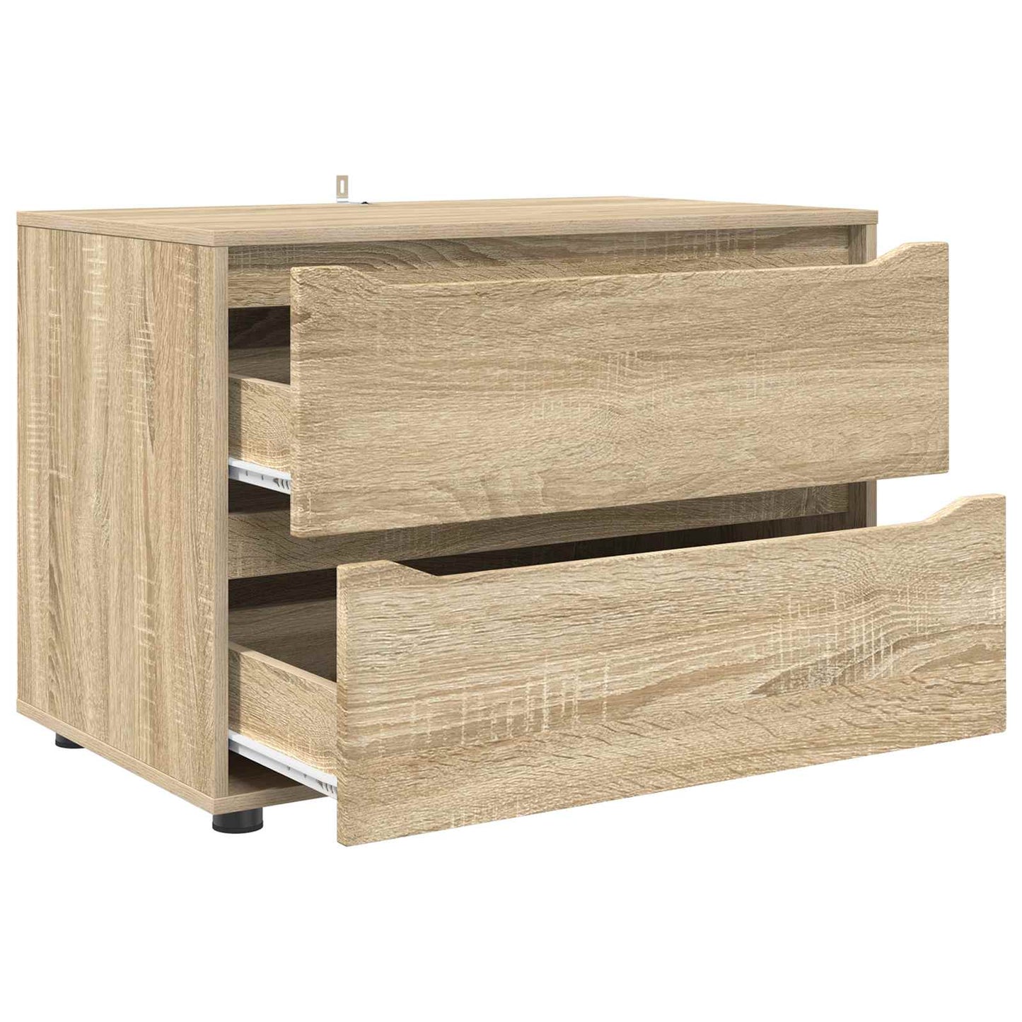 Aufbewahrungsschrank 80 x 48 x 57 cm Holzwerkstoff Sonoma-Eiche