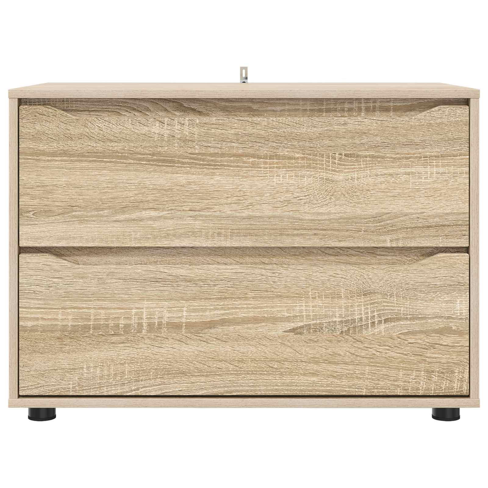 Aufbewahrungsschrank 80 x 48 x 57 cm Holzwerkstoff Sonoma-Eiche
