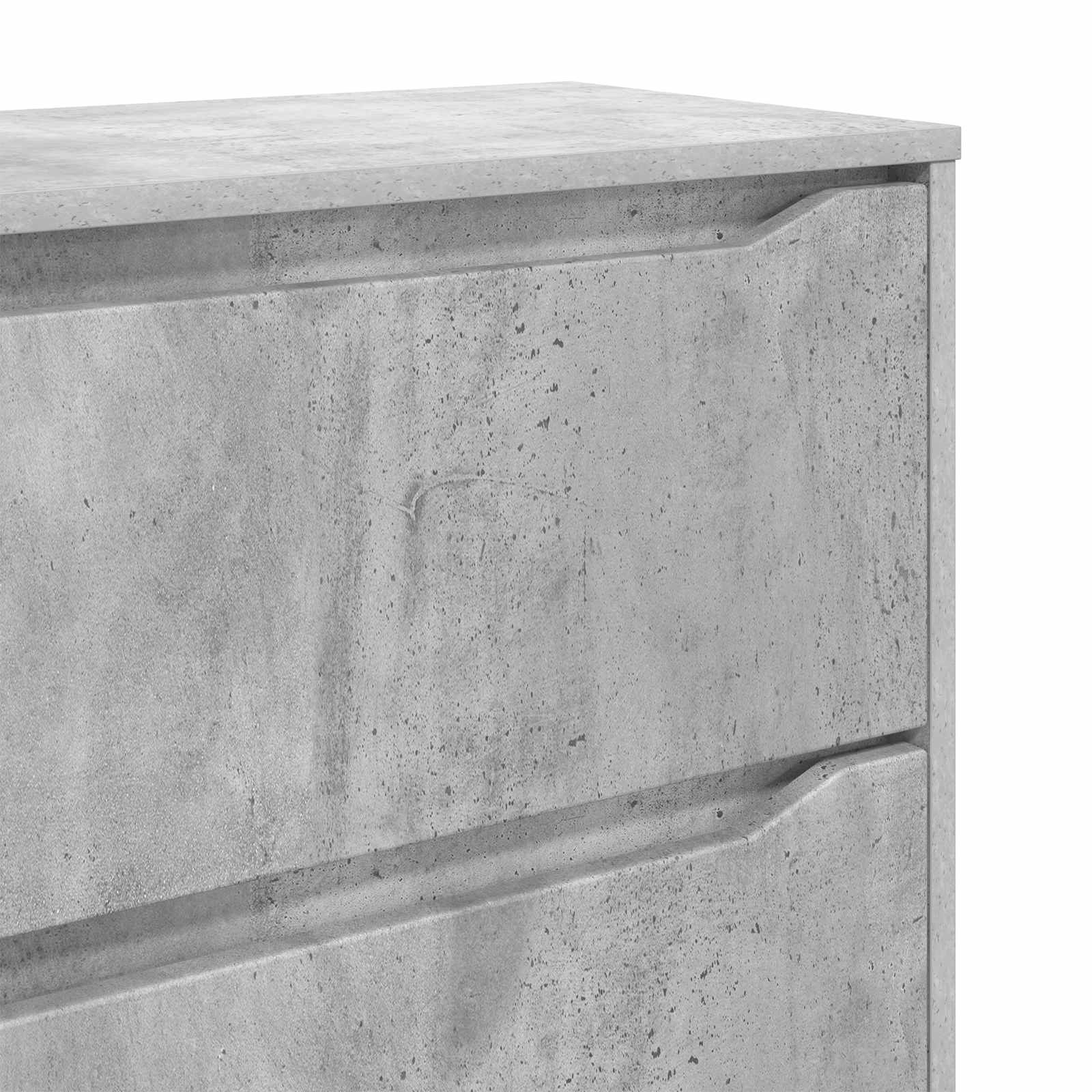 Aufbewahrungsschrank 80 x 48 x 57 cm Holzwerkstoff Betongrau