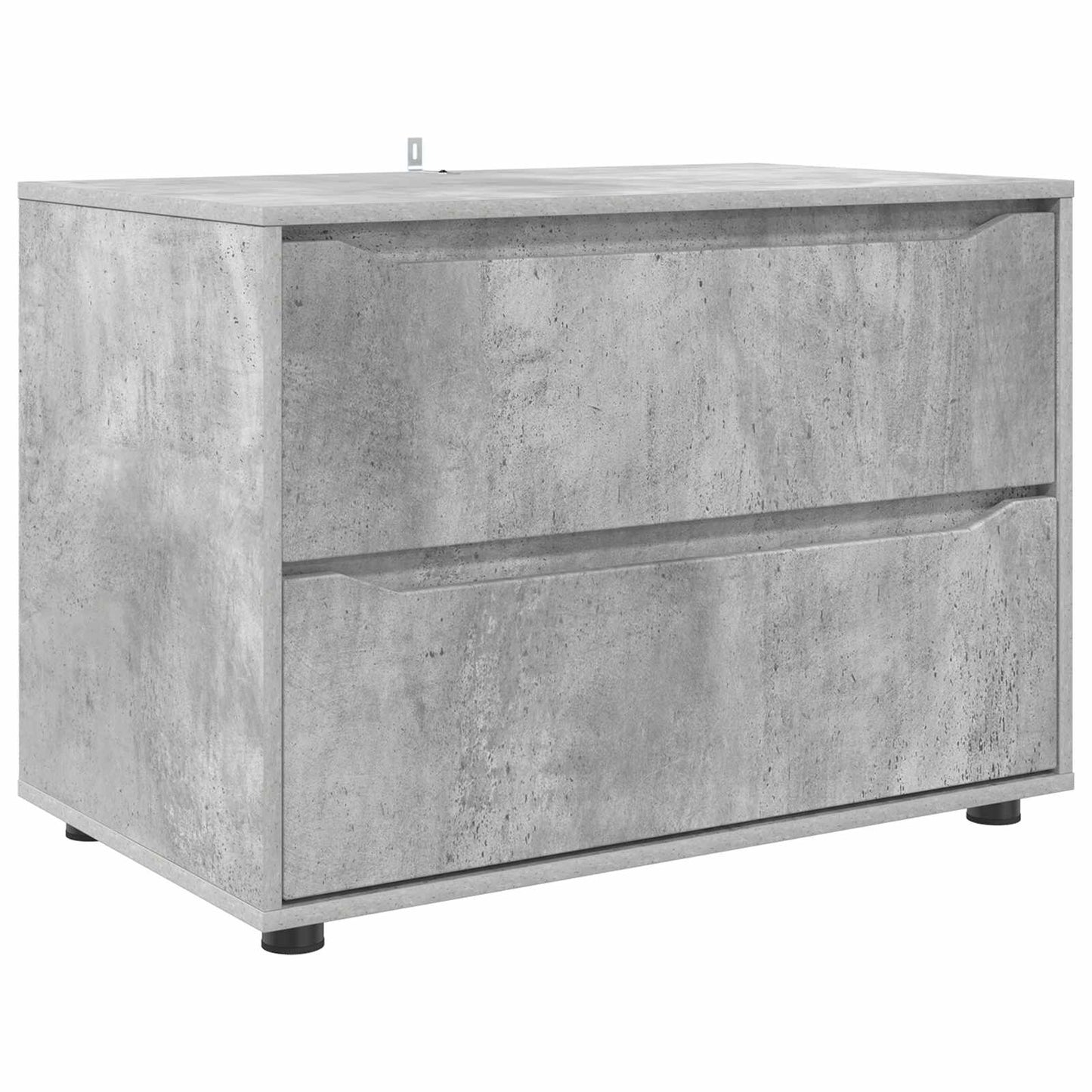 Aufbewahrungsschrank 80 x 48 x 57 cm Holzwerkstoff Betongrau