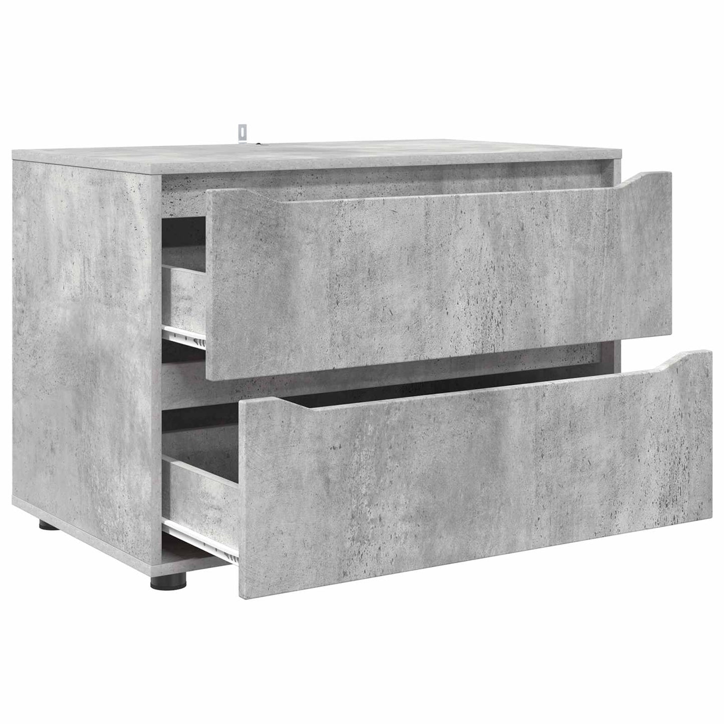 Aufbewahrungsschrank 80 x 48 x 57 cm Holzwerkstoff Betongrau