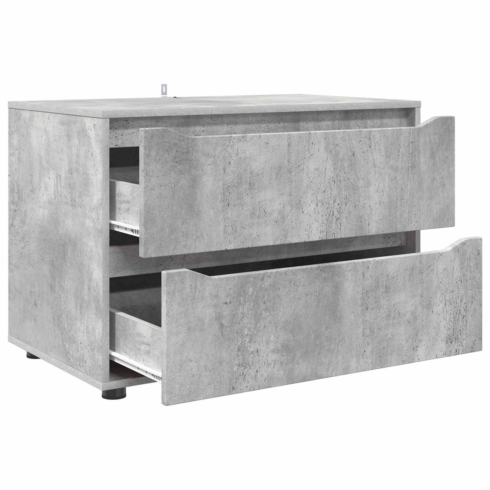 Aufbewahrungsschrank 80 x 48 x 57 cm Holzwerkstoff Betongrau