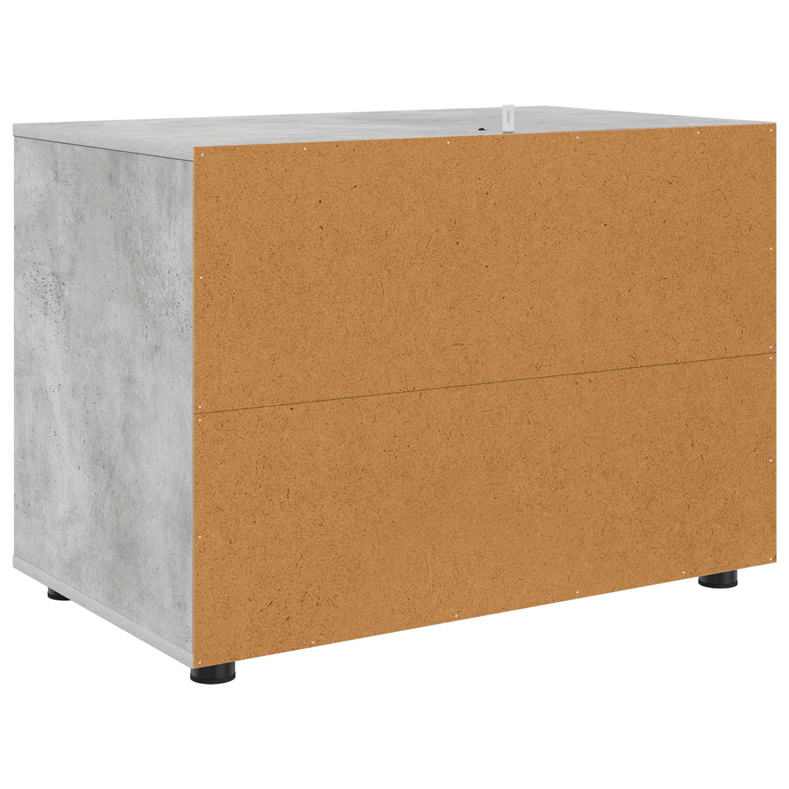 Aufbewahrungsschrank 80 x 48 x 57 cm Holzwerkstoff Betongrau