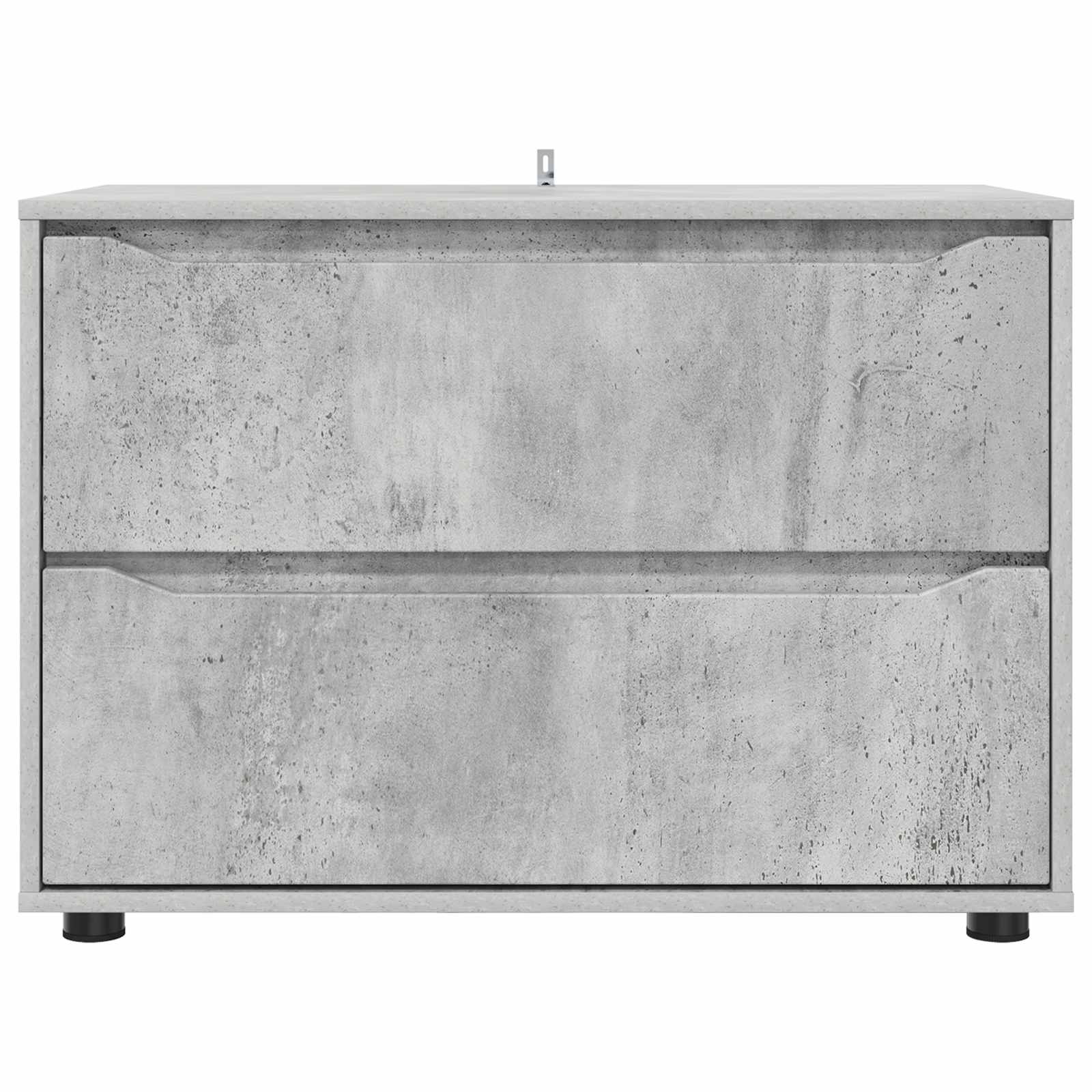 Aufbewahrungsschrank 80 x 48 x 57 cm Holzwerkstoff Betongrau