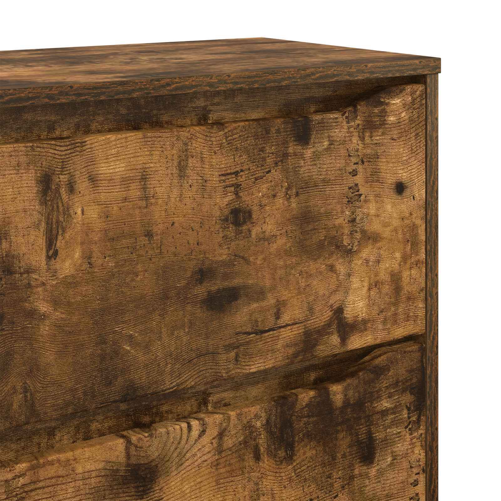 Aufbewahrungsschrank 80 x 48 x 57 cm Holzwerkstoff Räuchereiche