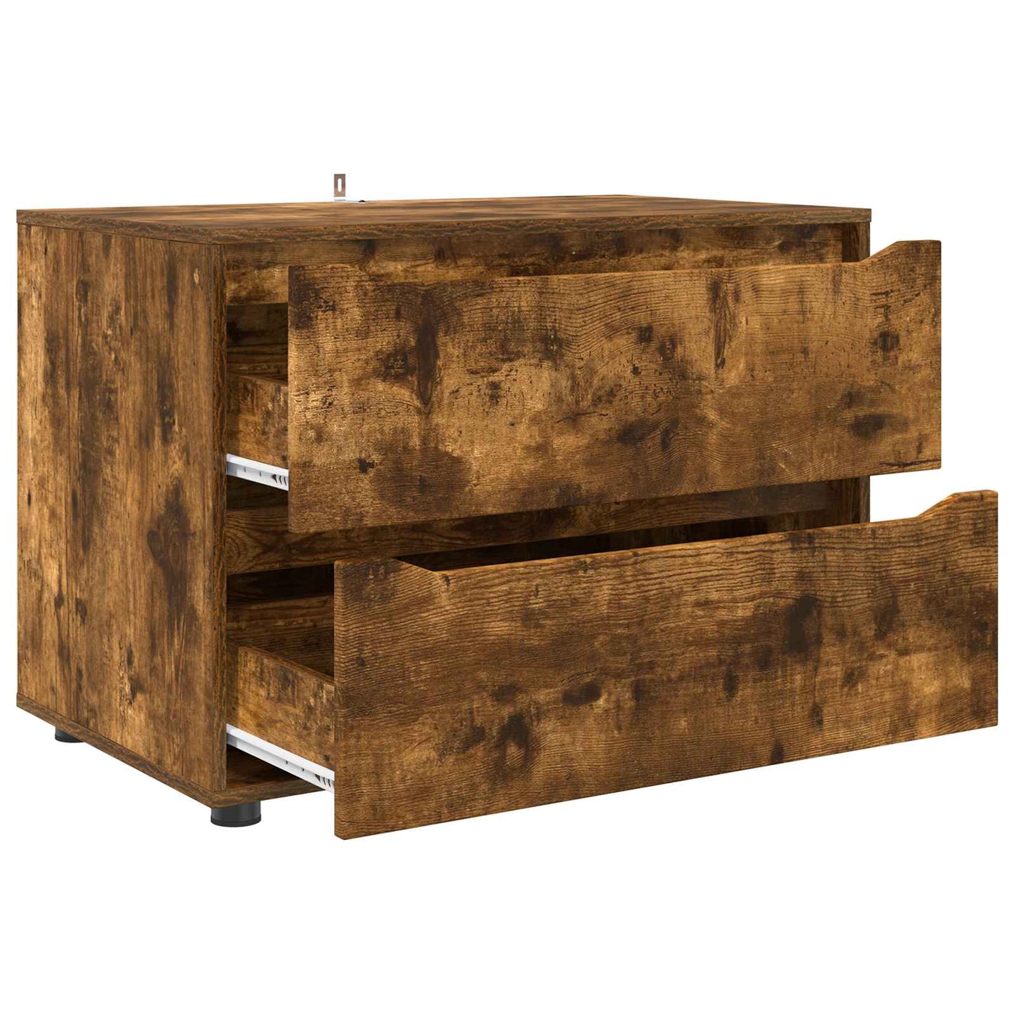 Aufbewahrungsschrank 80 x 48 x 57 cm Holzwerkstoff Räuchereiche