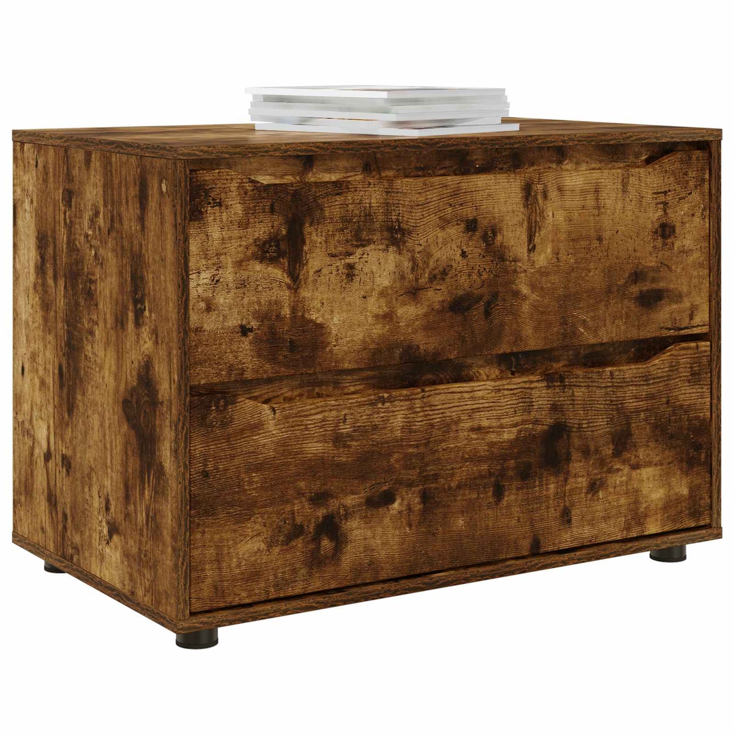Aufbewahrungsschrank 80 x 48 x 57 cm Holzwerkstoff Räuchereiche