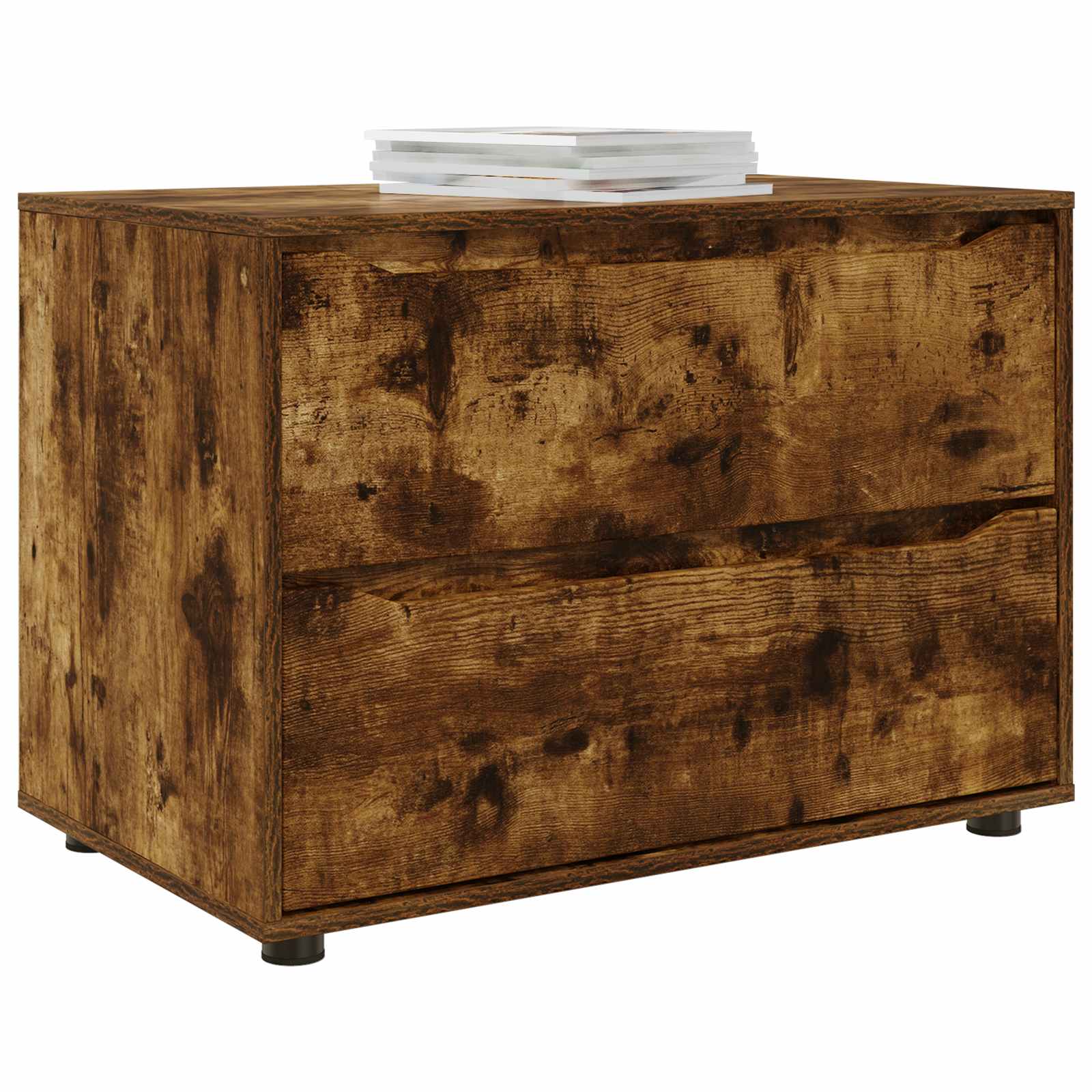 Aufbewahrungsschrank 80 x 48 x 57 cm Holzwerkstoff Räuchereiche