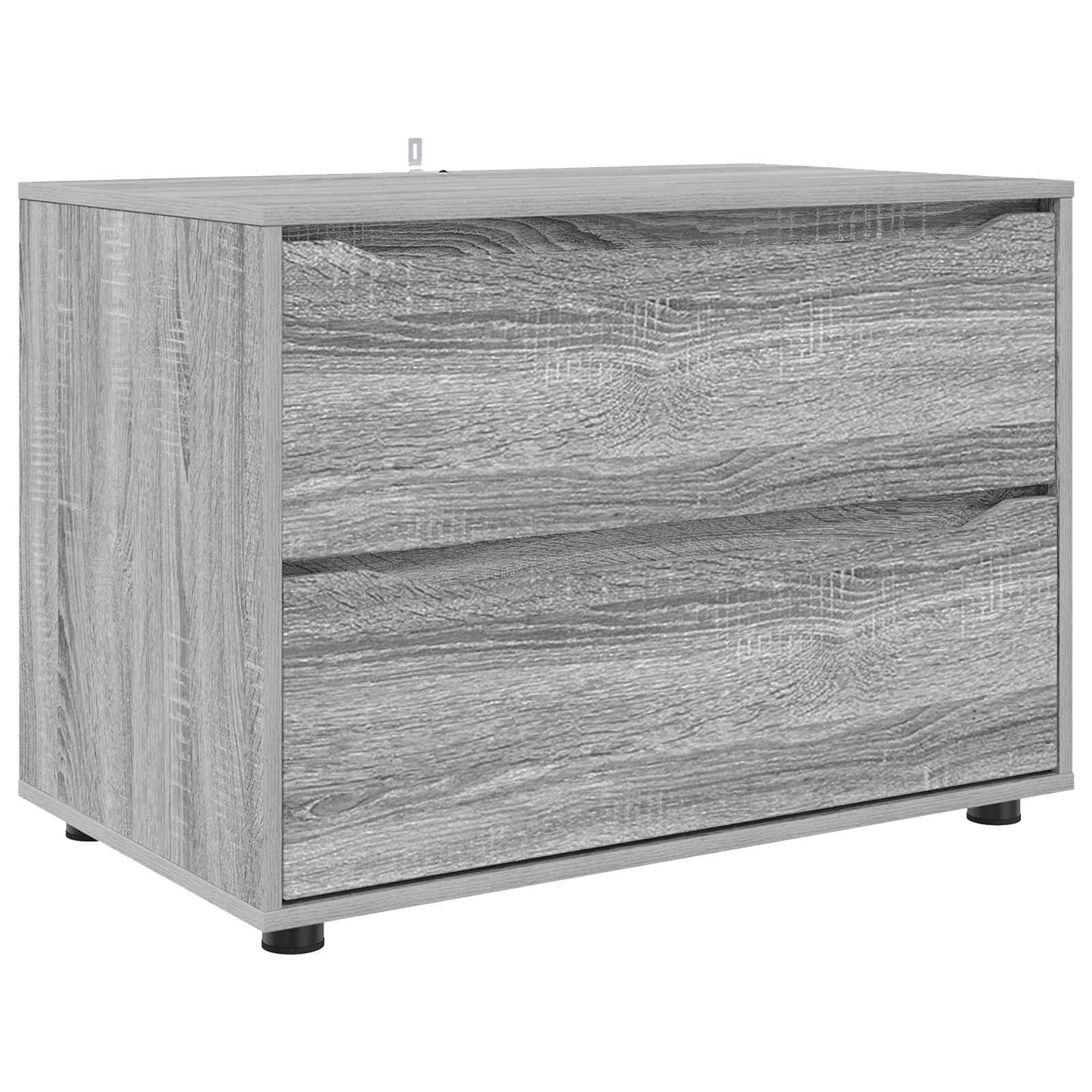 Aufbewahrungsschrank 80 x 48 x 57 cm Holzwerkstoff Sonoma-Grau