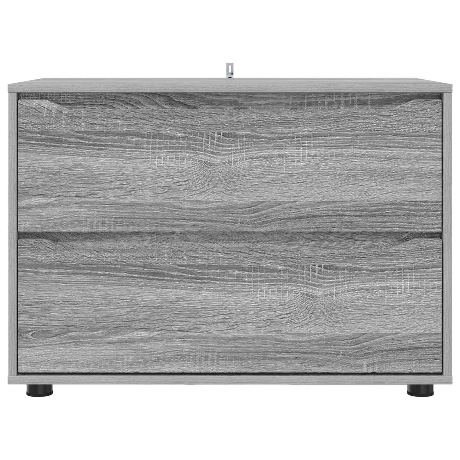 Aufbewahrungsschrank 80 x 48 x 57 cm Holzwerkstoff Sonoma-Grau