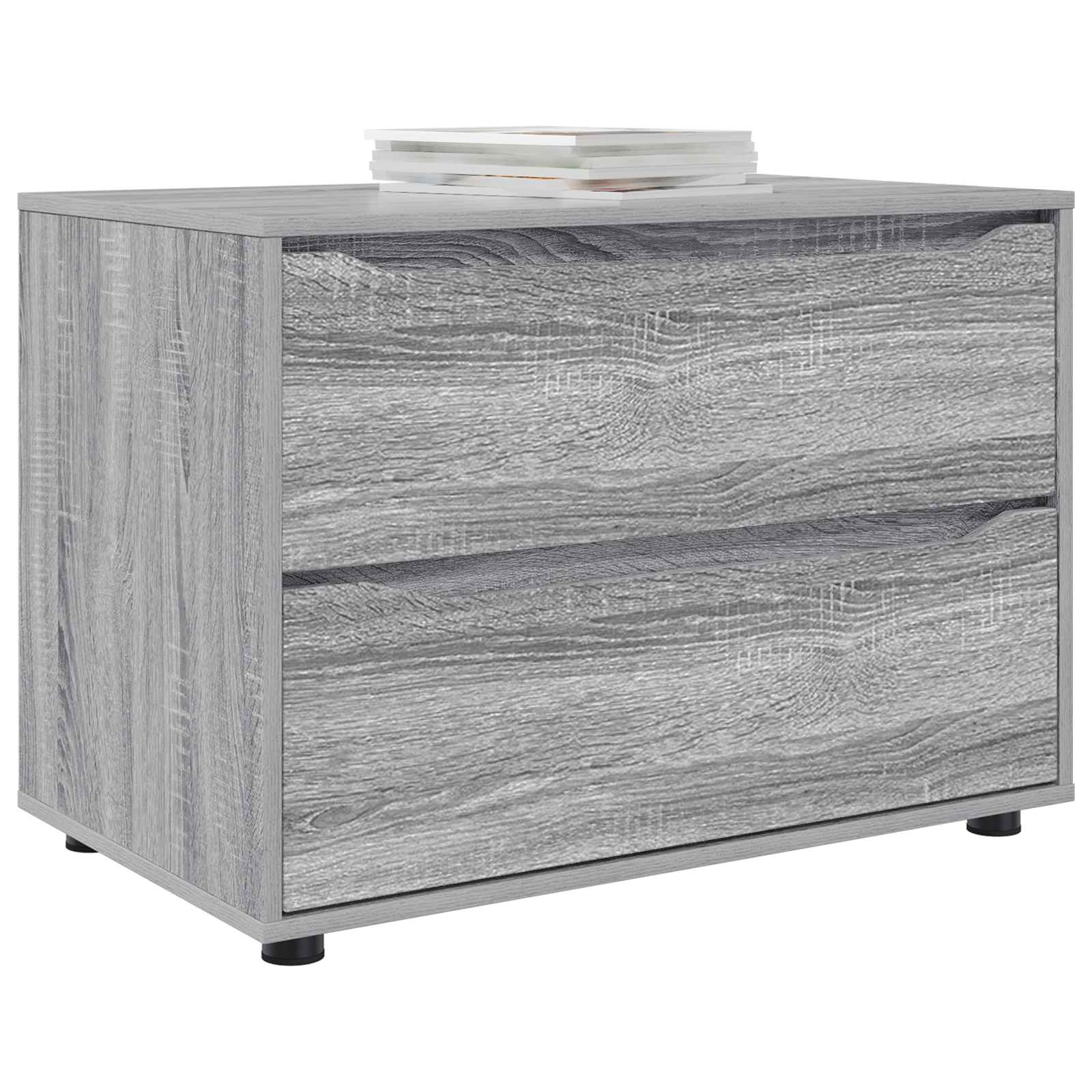 Aufbewahrungsschrank 80 x 48 x 57 cm Holzwerkstoff Sonoma-Grau
