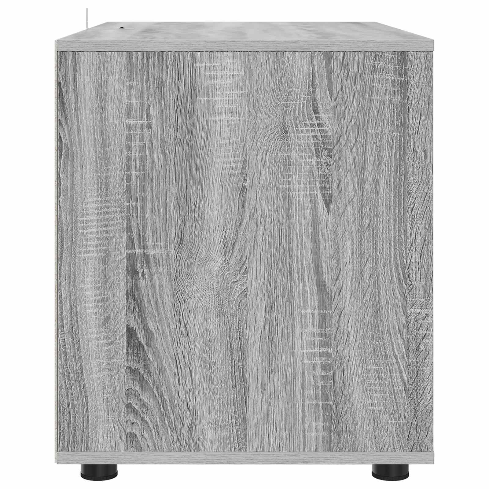 Aufbewahrungsschrank 80 x 48 x 57 cm Holzwerkstoff Sonoma-Grau