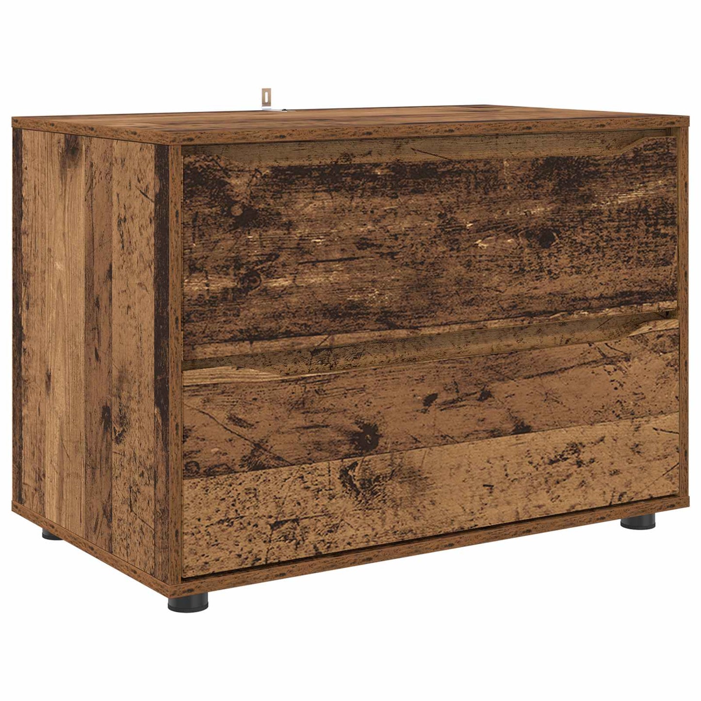 Aufbewahrungsschrank 80 x 48 x 57 cm Holzwerkstoff Altholz