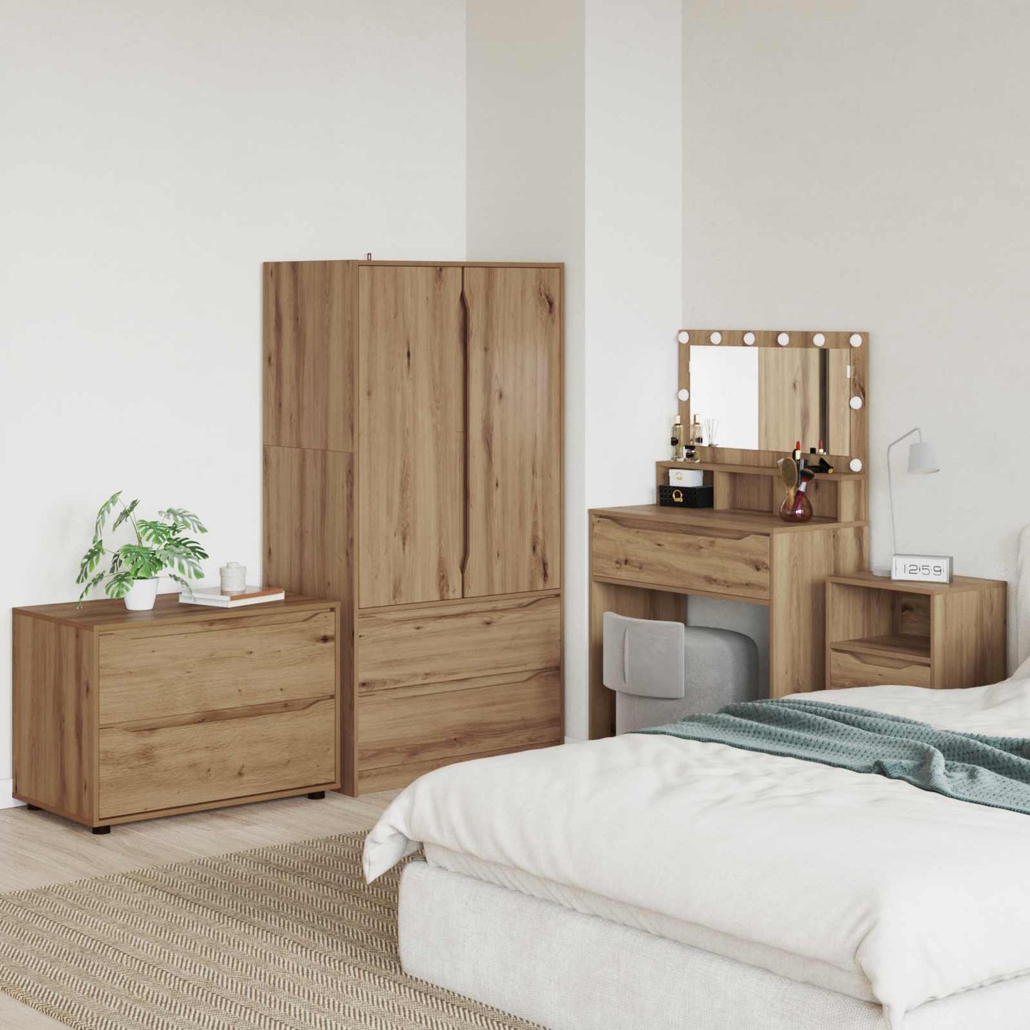 Aufbewahrungsschrank 80 x 48 x 57 cm Holzwerkstoff