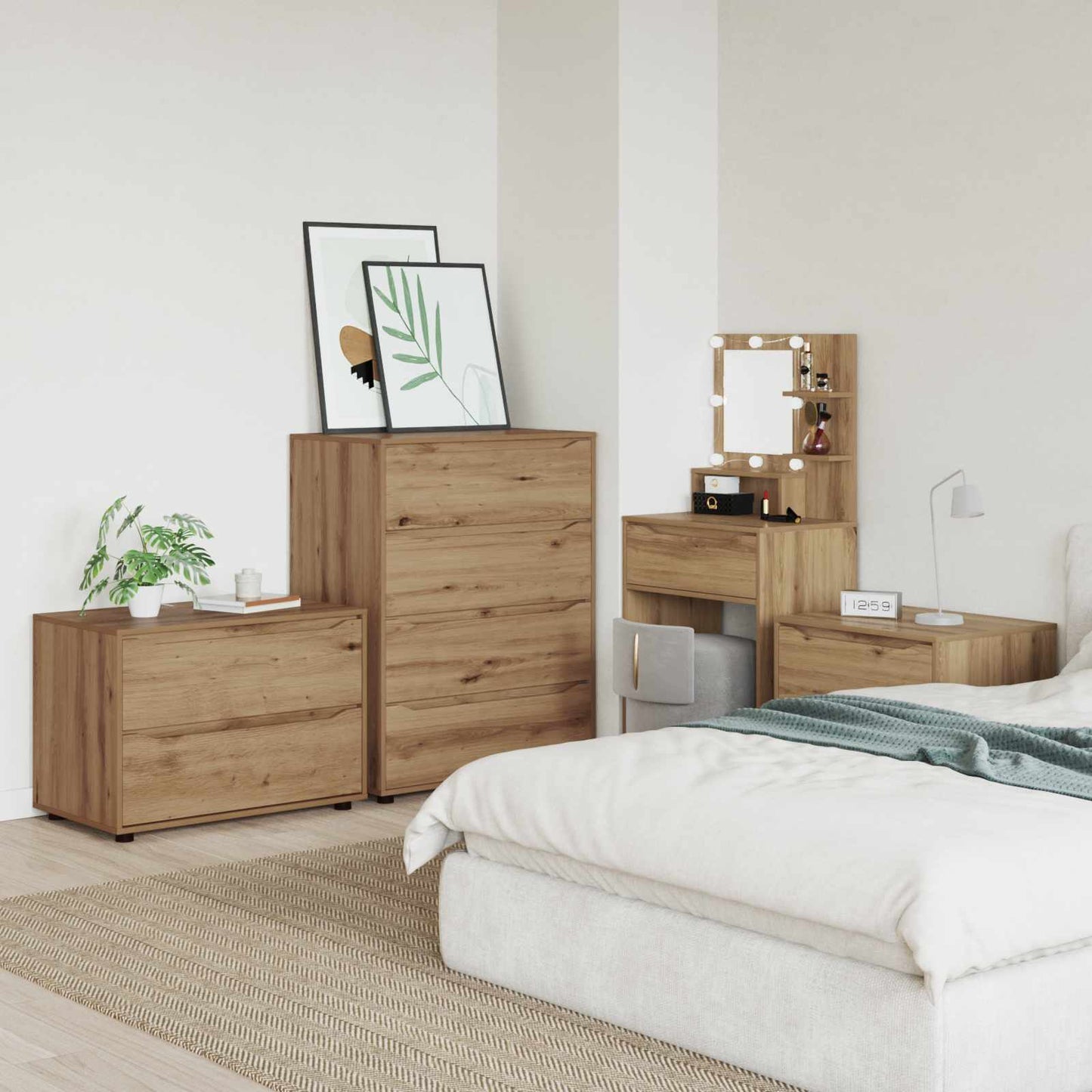 Aufbewahrungsschrank 80 x 48 x 57 cm Holzwerkstoff