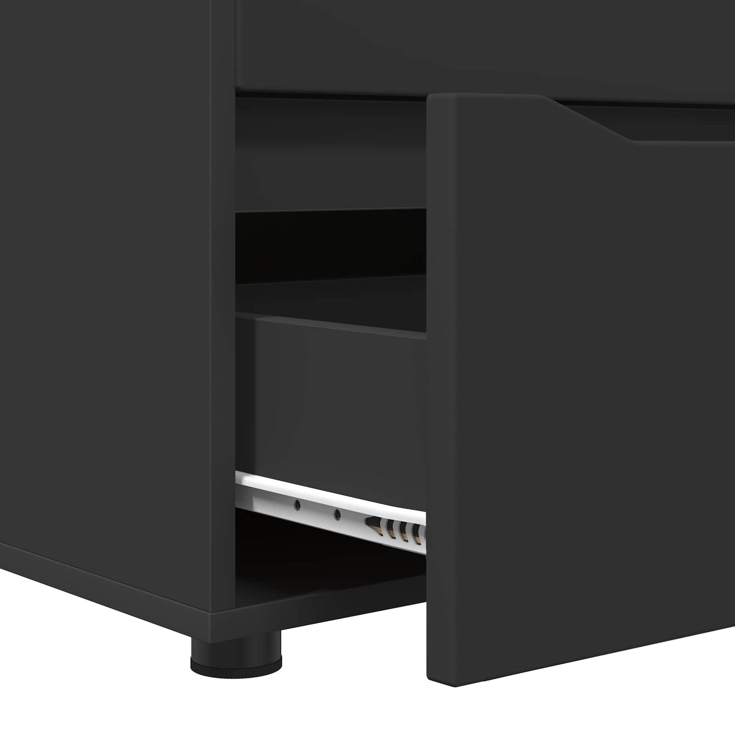 Aufbewahrungsschrank 60 x 48 x 57 cm Holzwerkstoff Schwarz