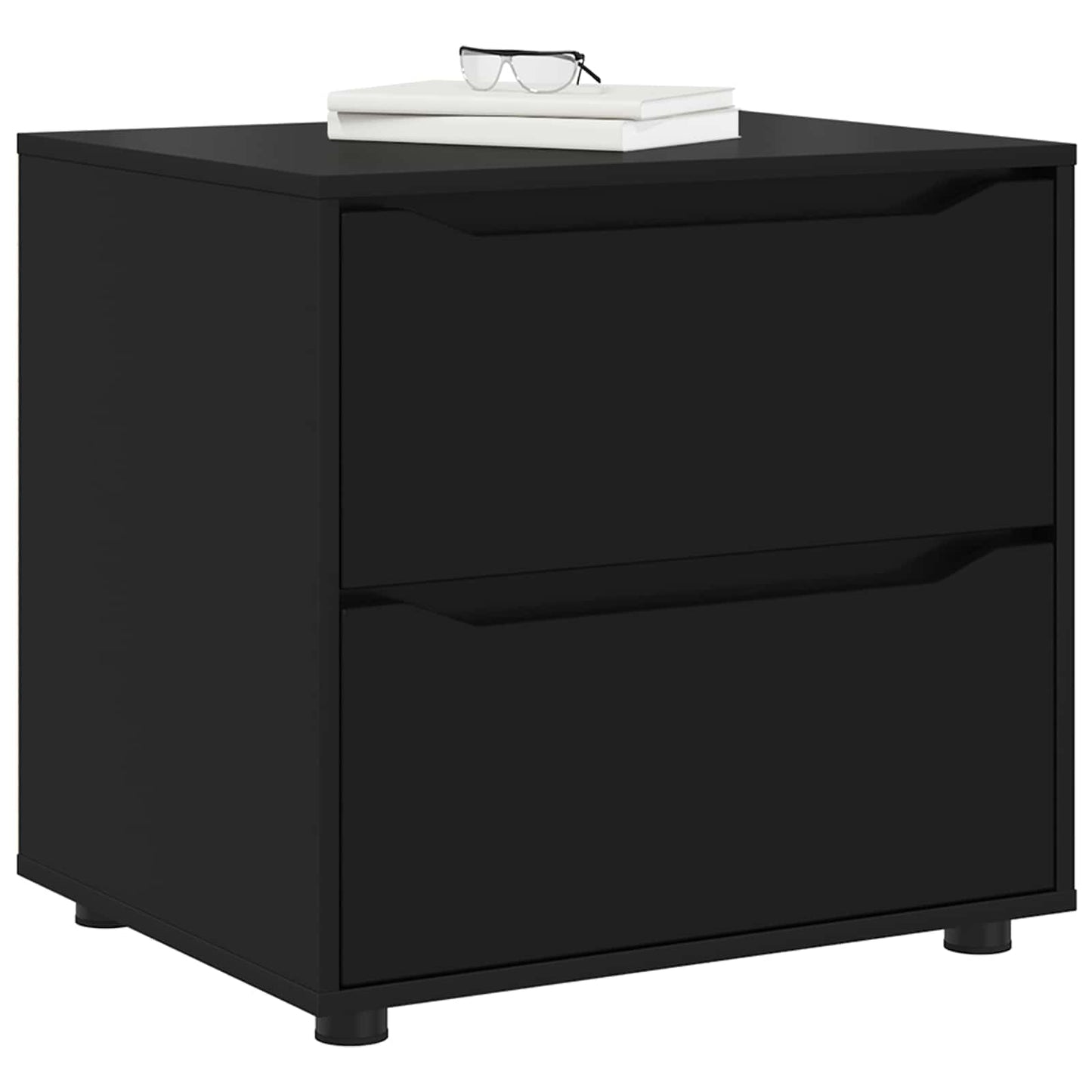 Aufbewahrungsschrank 60 x 48 x 57 cm Holzwerkstoff Schwarz