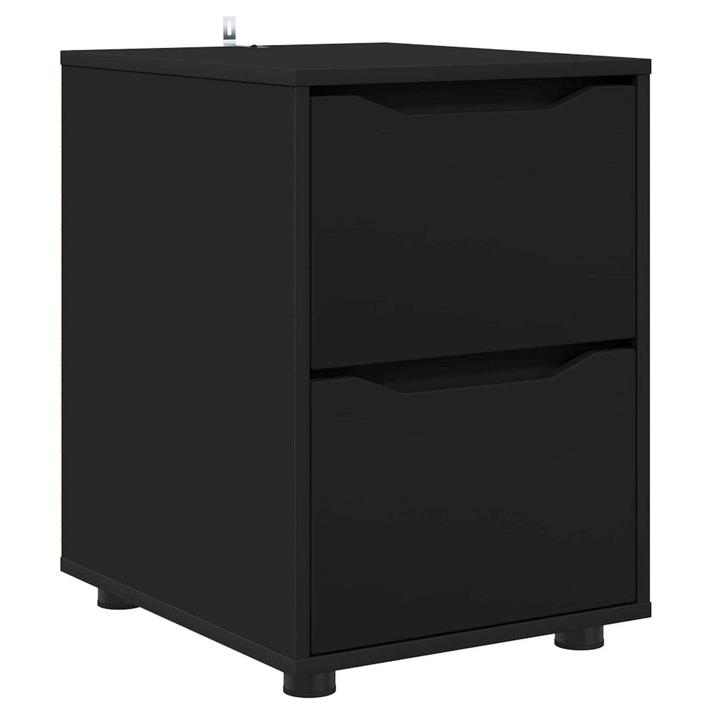 Aufbewahrungsschrank 40 x 48 x 57 cm Holzwerkstoff Schwarz
