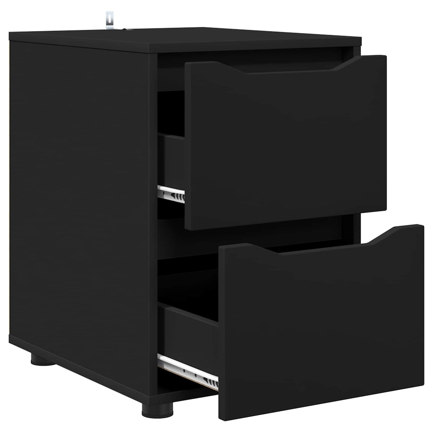 Aufbewahrungsschrank 40 x 48 x 57 cm Holzwerkstoff Schwarz