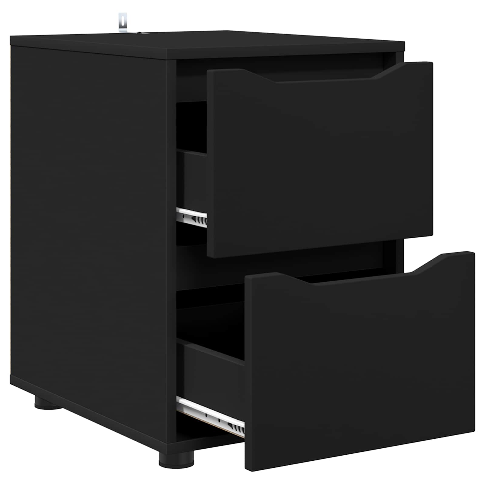Aufbewahrungsschrank 40 x 48 x 57 cm Holzwerkstoff Schwarz