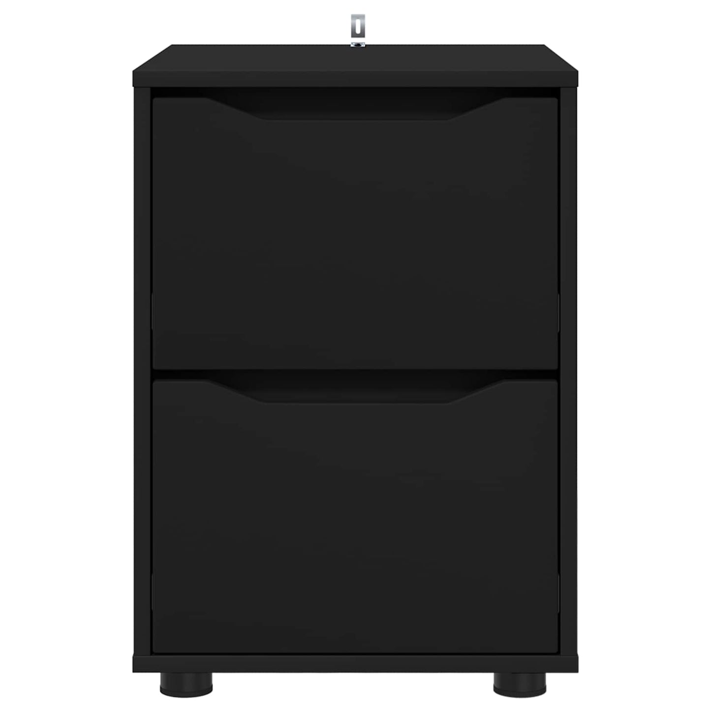 Aufbewahrungsschrank 40 x 48 x 57 cm Holzwerkstoff Schwarz