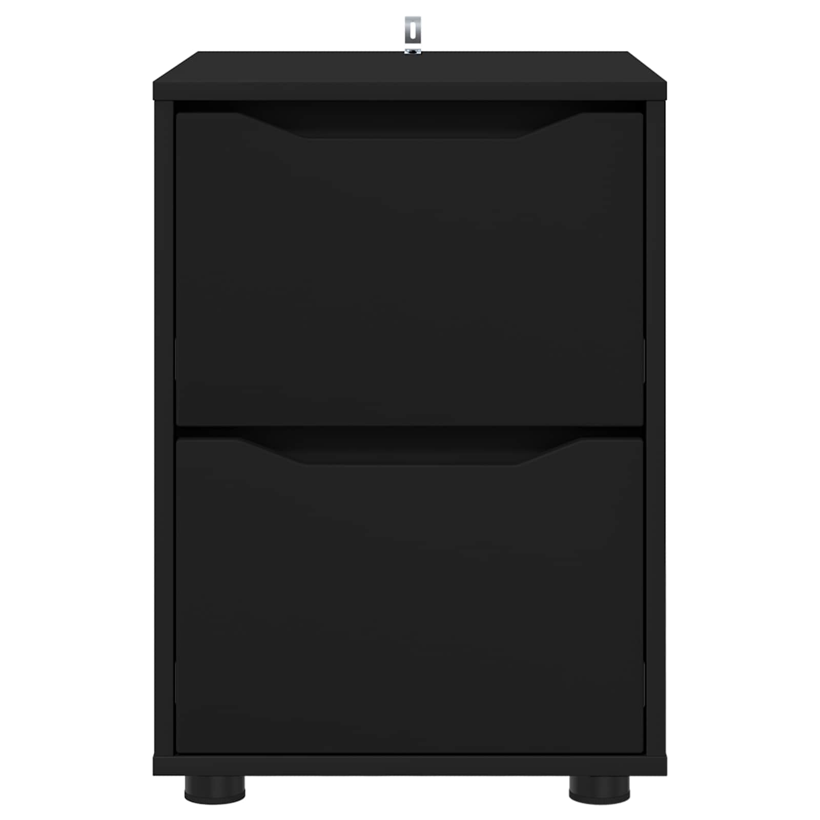 Aufbewahrungsschrank 40 x 48 x 57 cm Holzwerkstoff Schwarz