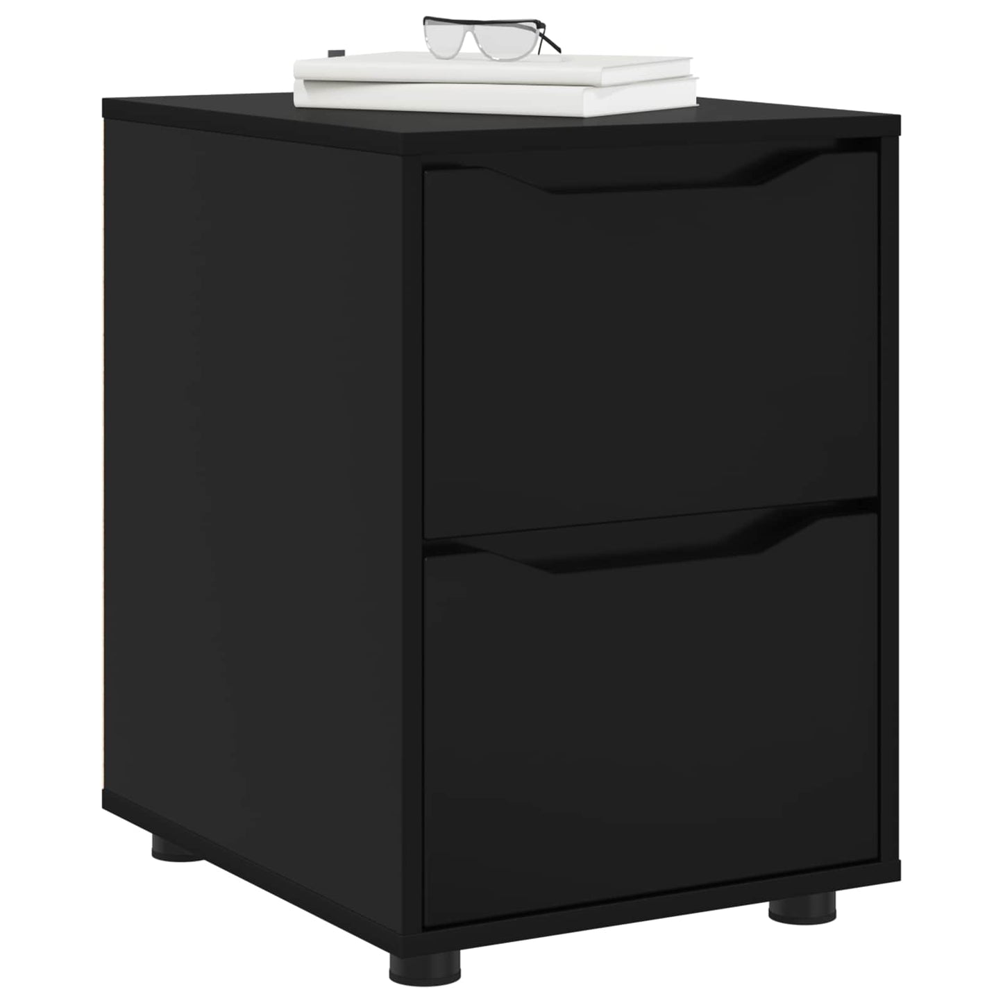 Aufbewahrungsschrank 40 x 48 x 57 cm Holzwerkstoff Schwarz