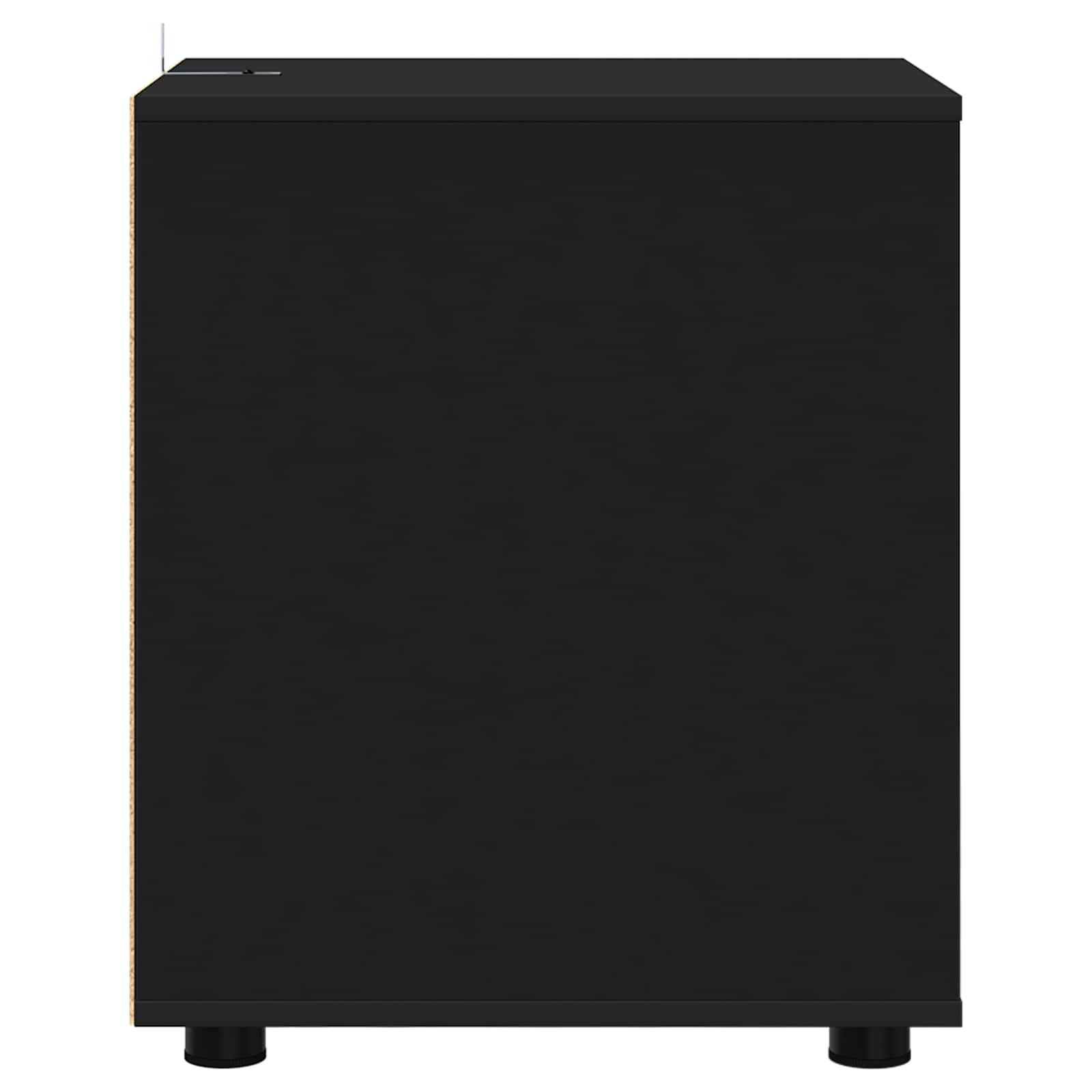 Aufbewahrungsschrank 40 x 48 x 57 cm Holzwerkstoff Schwarz