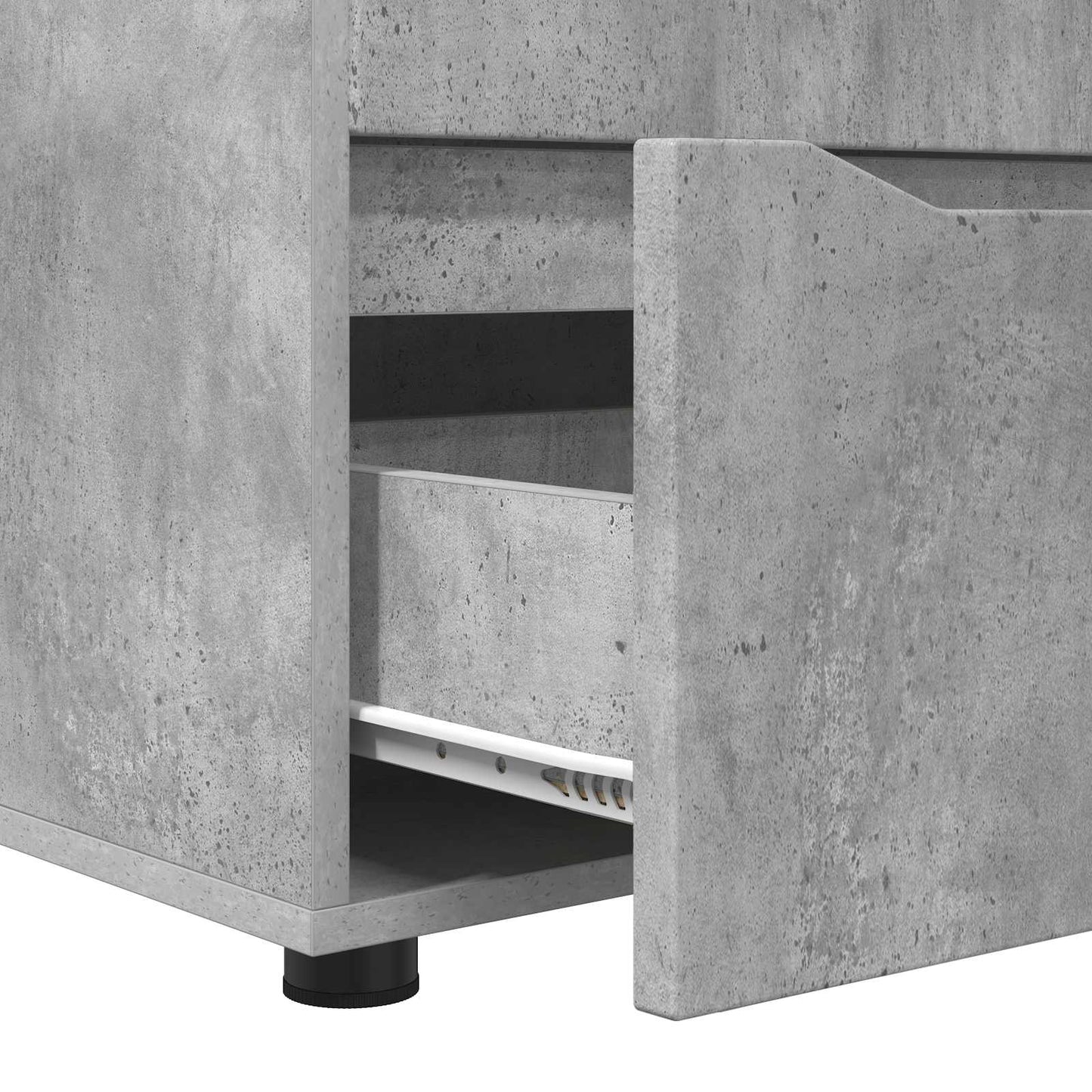 Aufbewahrungsschrank 40 x 48 x 57 cm Holzwerkstoff Betongrau