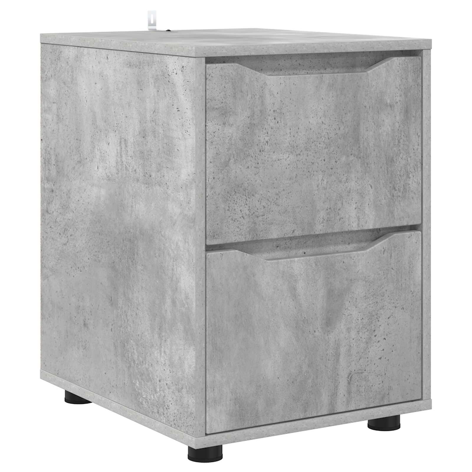 Aufbewahrungsschrank 40 x 48 x 57 cm Holzwerkstoff Betongrau