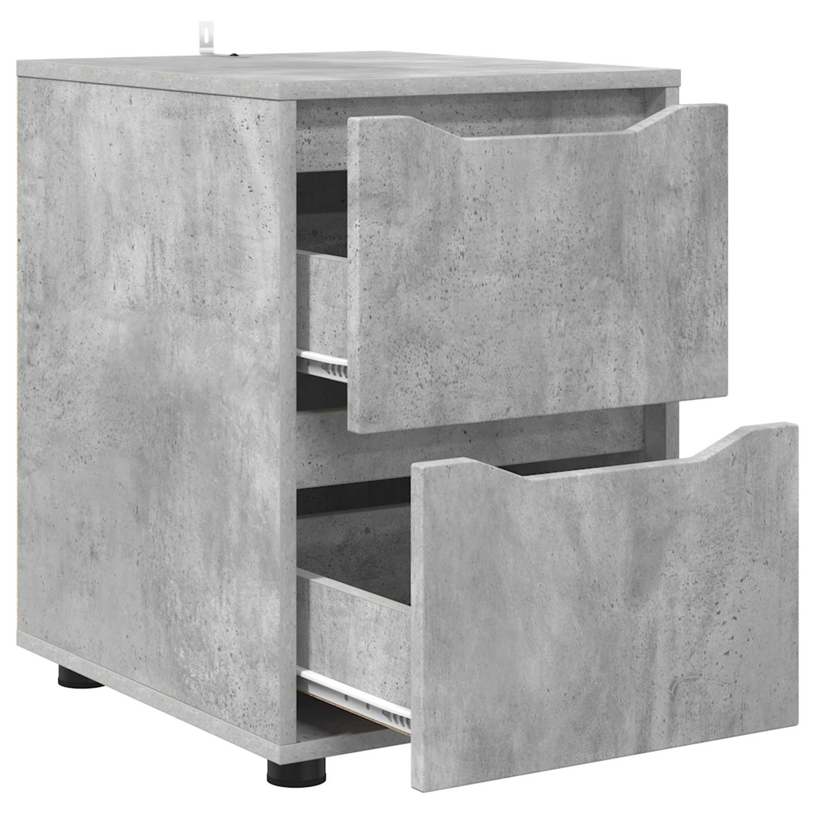 Aufbewahrungsschrank 40 x 48 x 57 cm Holzwerkstoff Betongrau