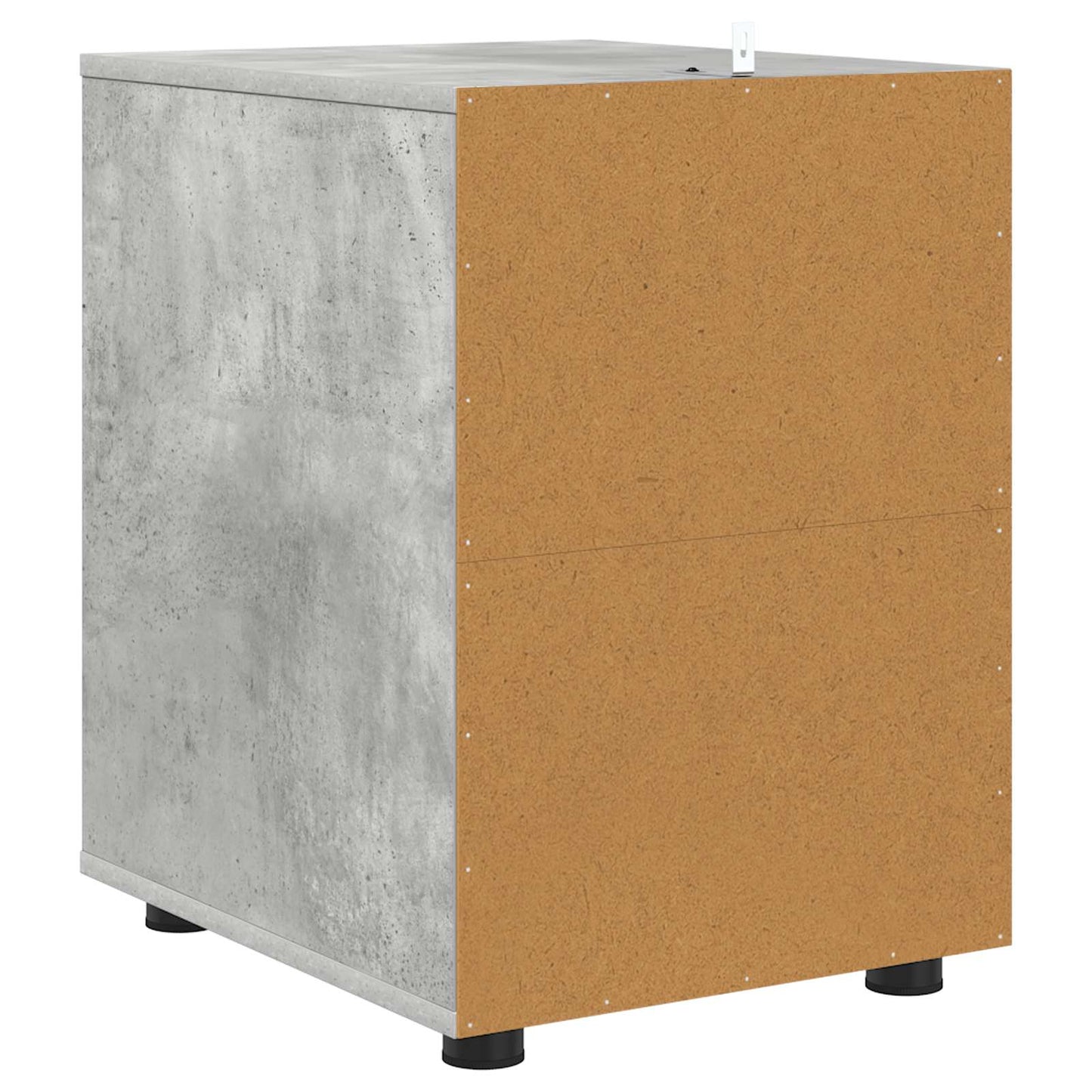 Aufbewahrungsschrank 40 x 48 x 57 cm Holzwerkstoff Betongrau