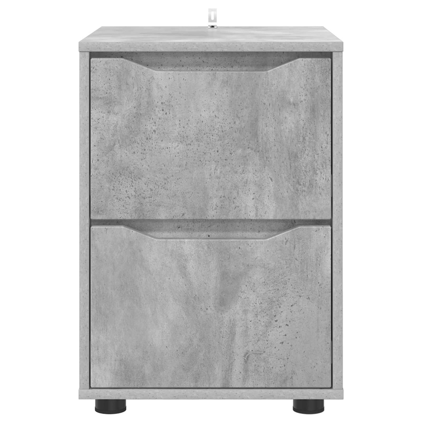 Aufbewahrungsschrank 40 x 48 x 57 cm Holzwerkstoff Betongrau