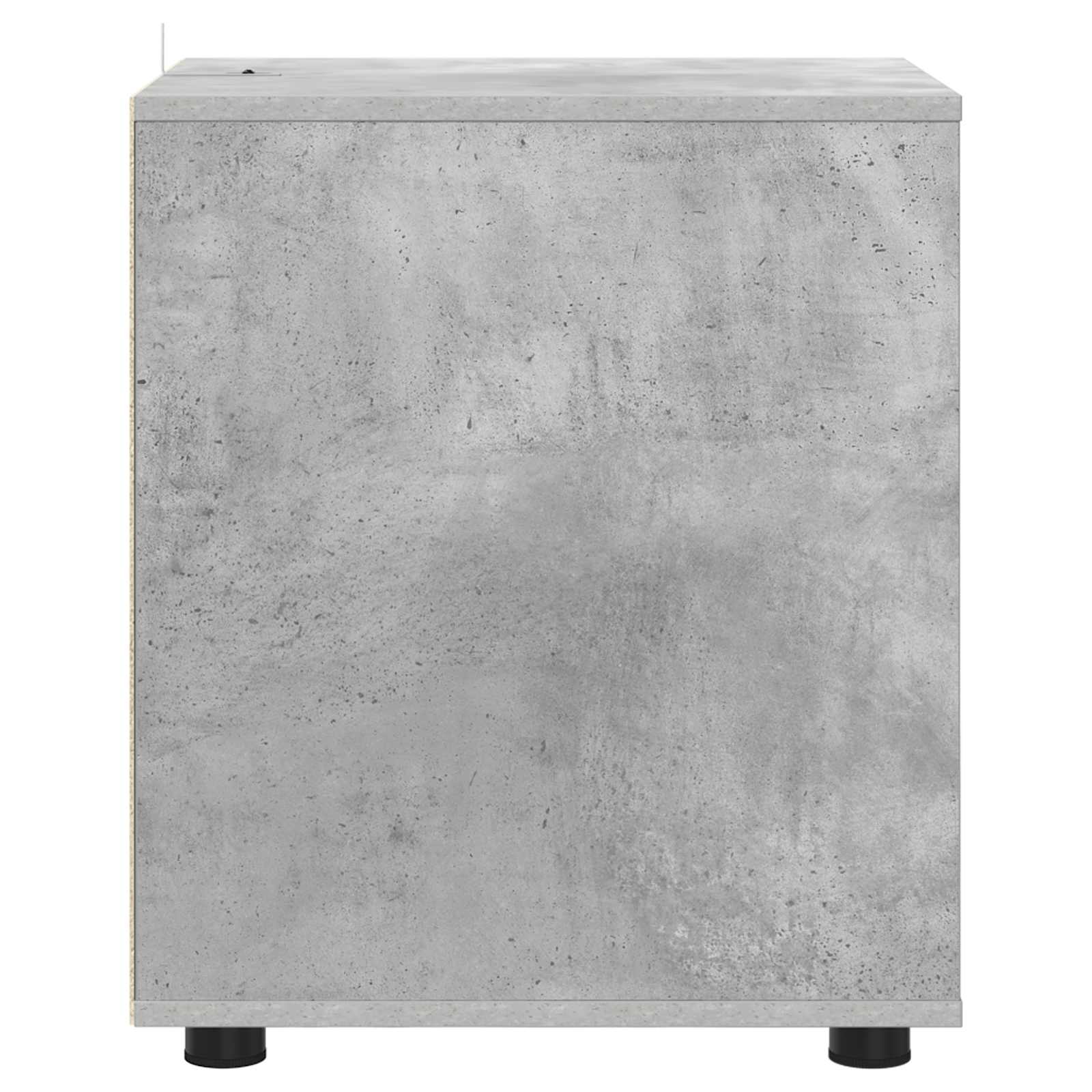 Aufbewahrungsschrank 40 x 48 x 57 cm Holzwerkstoff Betongrau