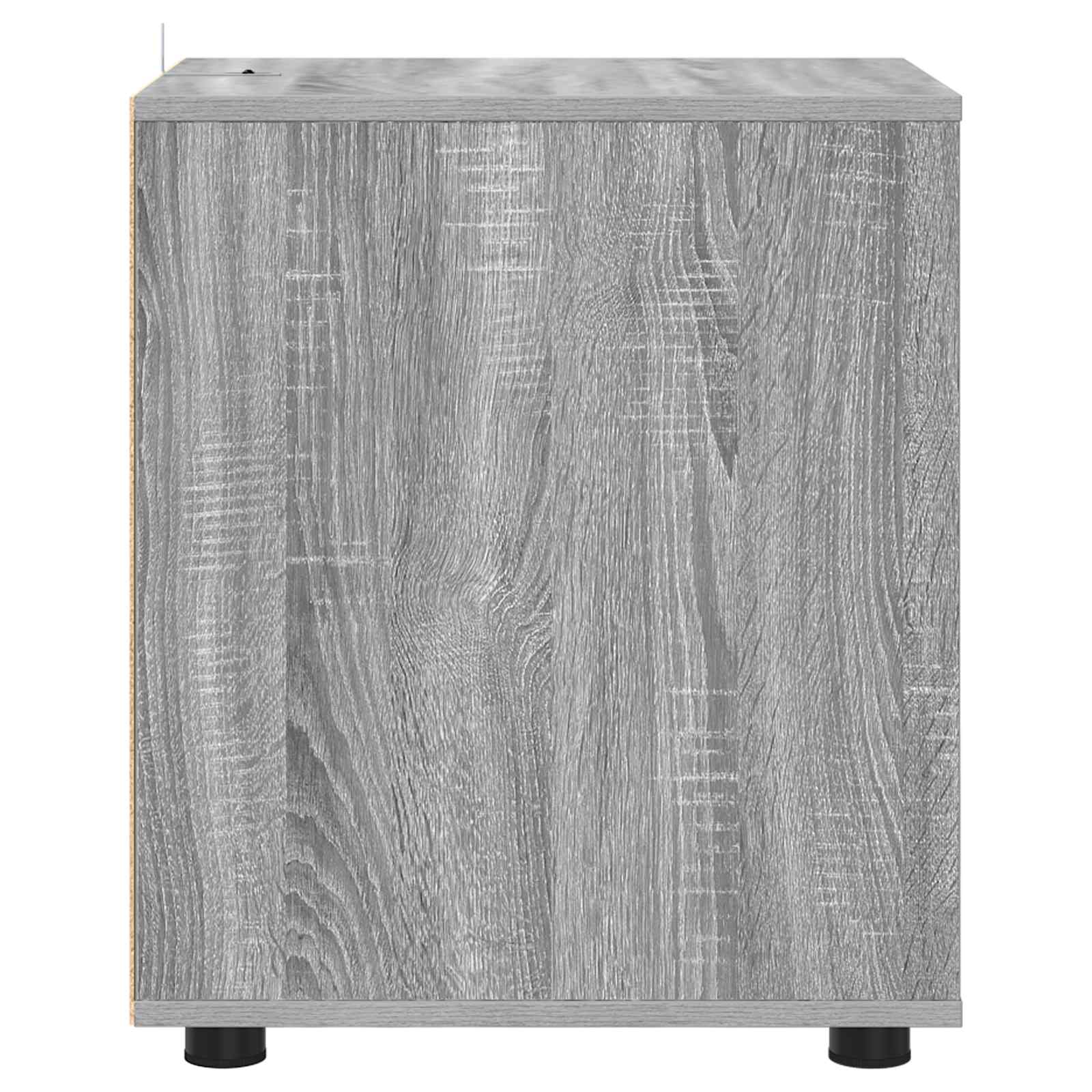 Aufbewahrungsschrank 40 x 48 x 57 cm Holzwerkstoff Sonoma-Grau