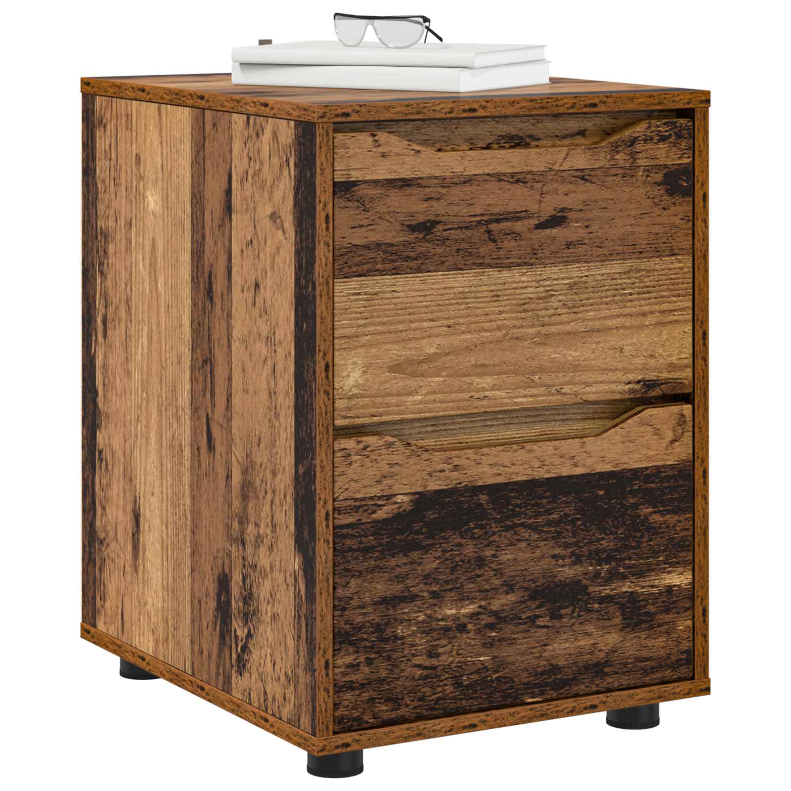 Aufbewahrungsschrank 40 x 48 x 57 cm Holzwerkstoff Altholz