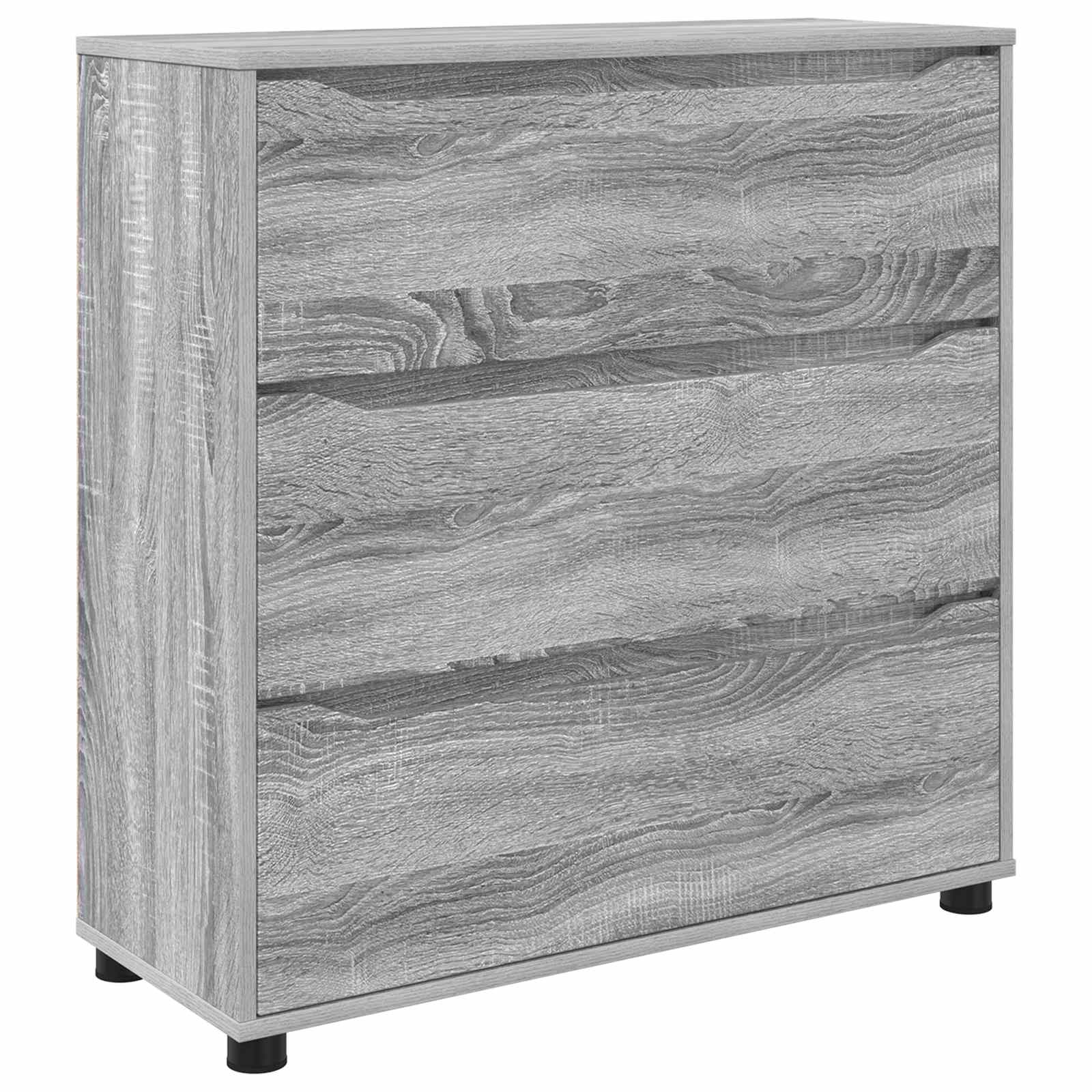 Aufbewahrungsschrank 80 x 31 x 81 cm Holzwerkstoff Sonoma-Grau