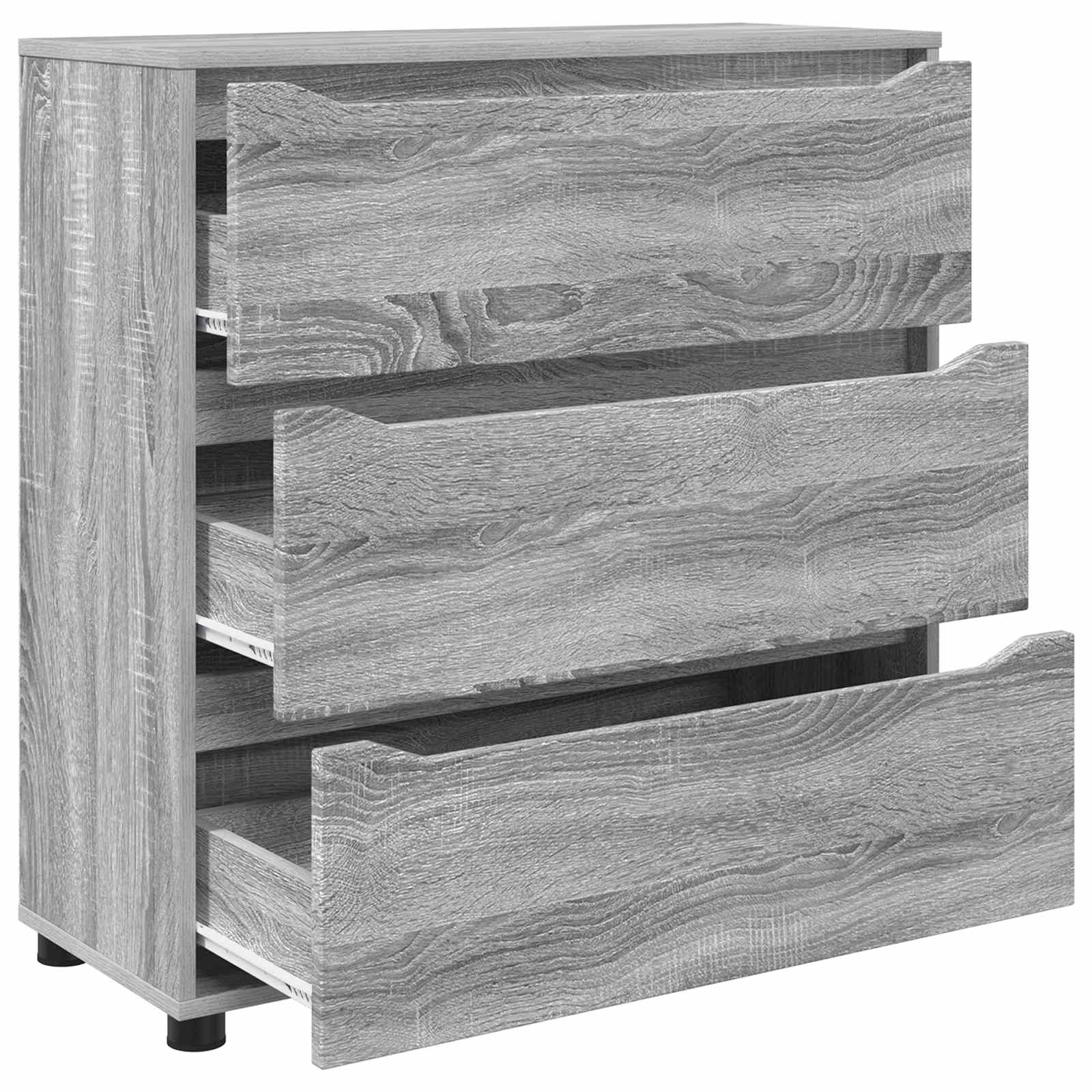 Aufbewahrungsschrank 80 x 31 x 81 cm Holzwerkstoff Sonoma-Grau