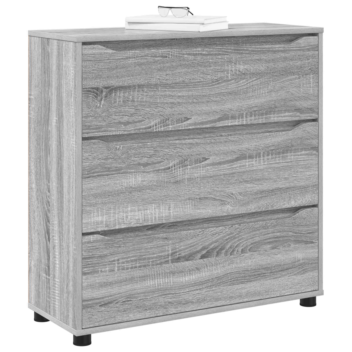 Aufbewahrungsschrank 80 x 31 x 81 cm Holzwerkstoff Sonoma-Grau