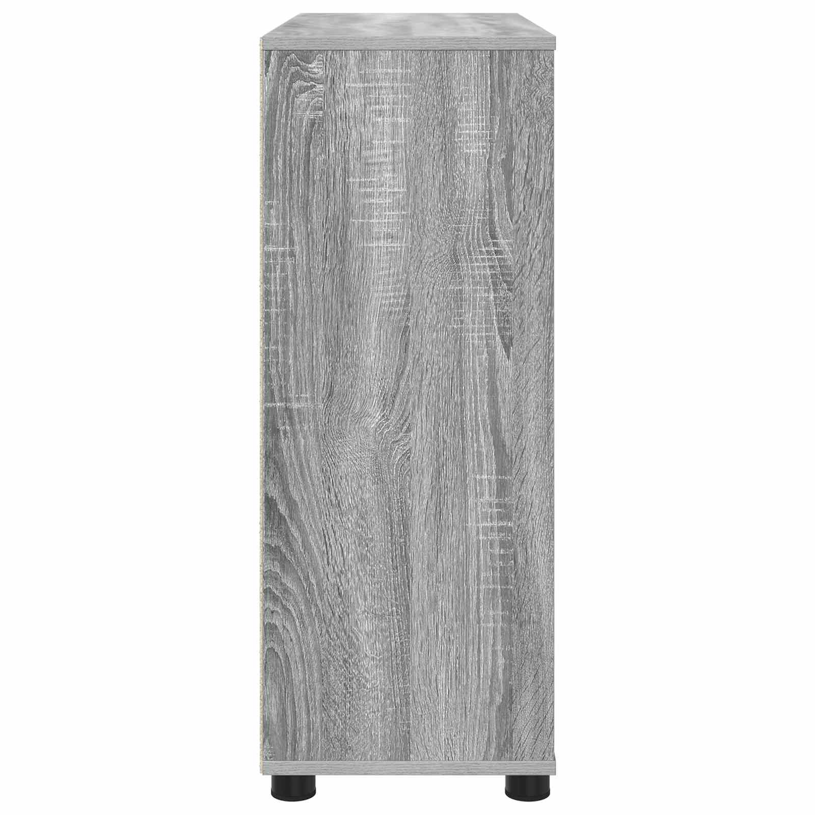 Aufbewahrungsschrank 80 x 31 x 81 cm Holzwerkstoff Sonoma-Grau