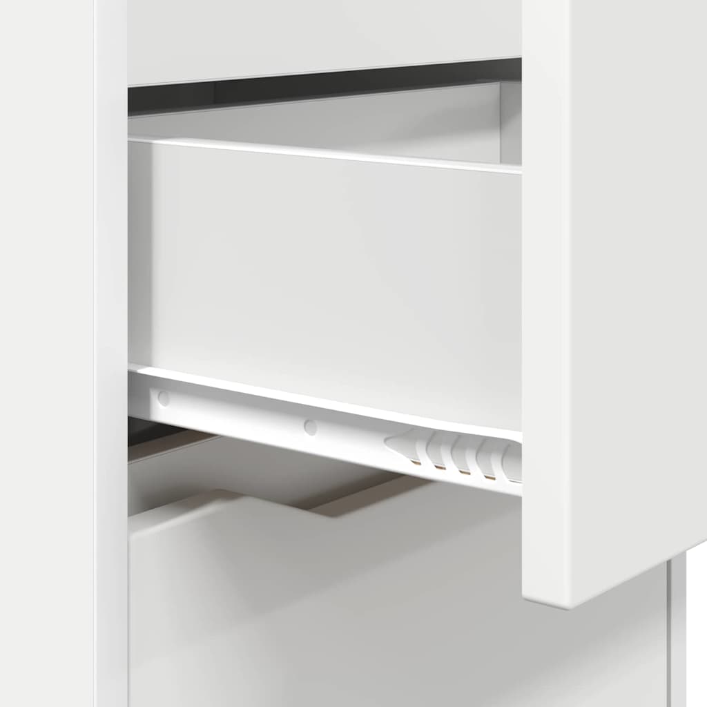 Nachttisch Weiß 40 x 30 x 467 cm Holzwerkstoff