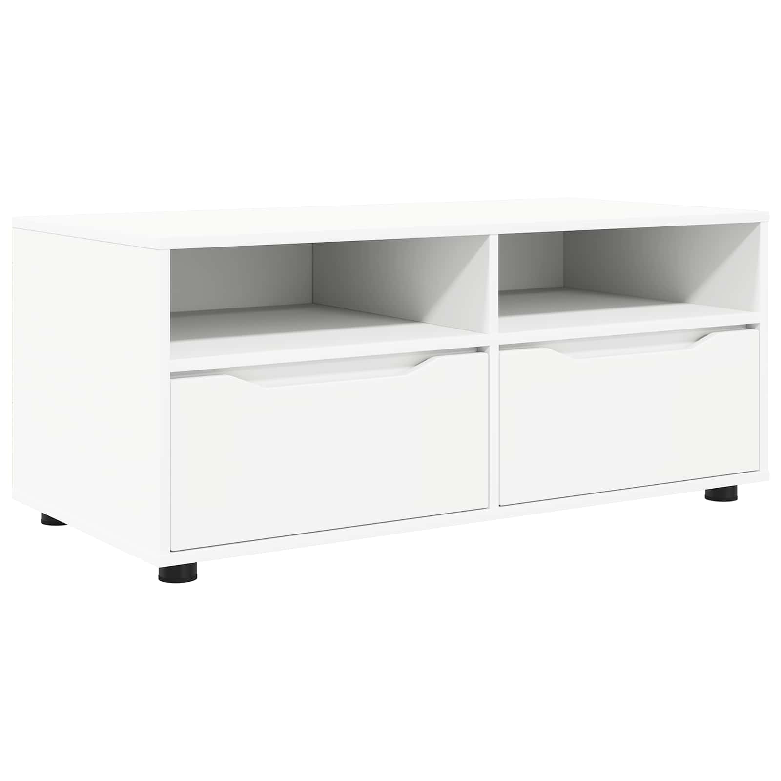 TV-Schränk 100 x 48 x 43 cm Weiß Holzwerkstoff