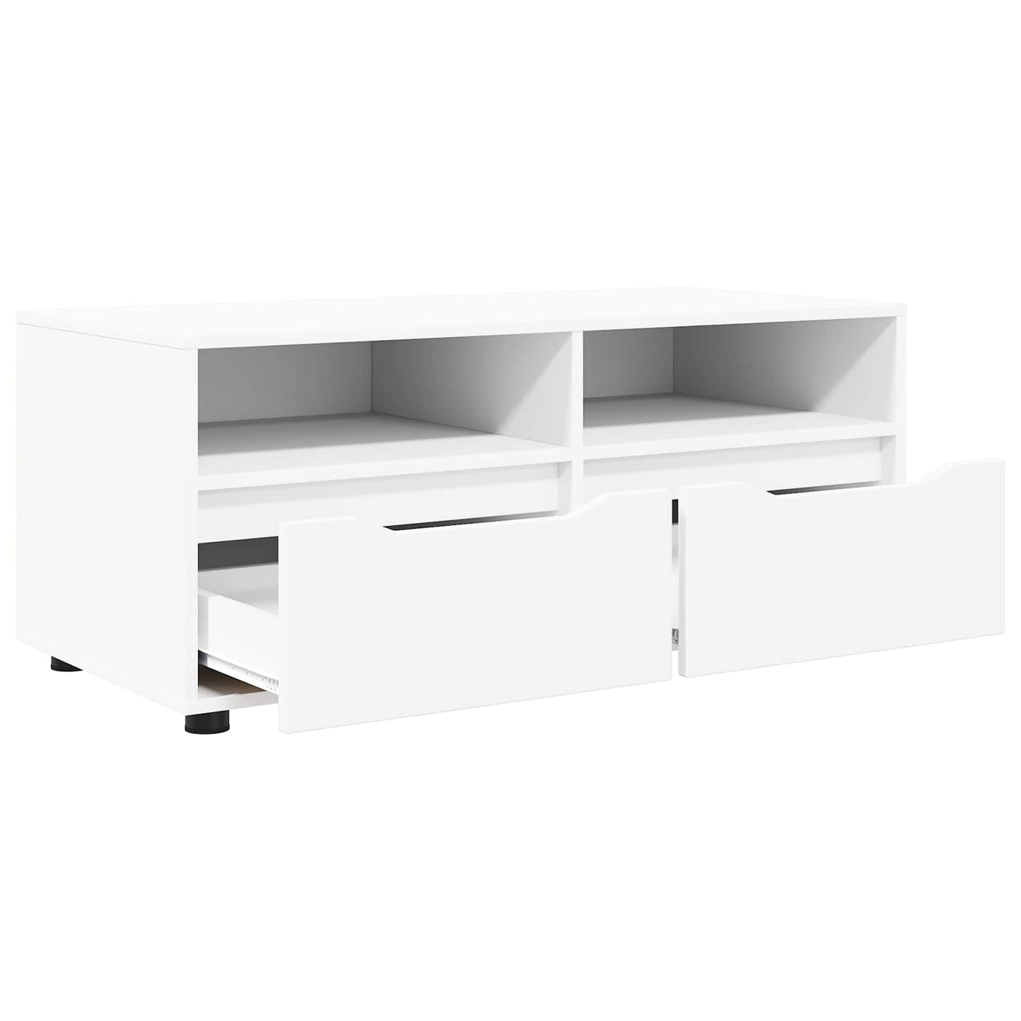 TV-Schränk 100 x 48 x 43 cm Weiß Holzwerkstoff