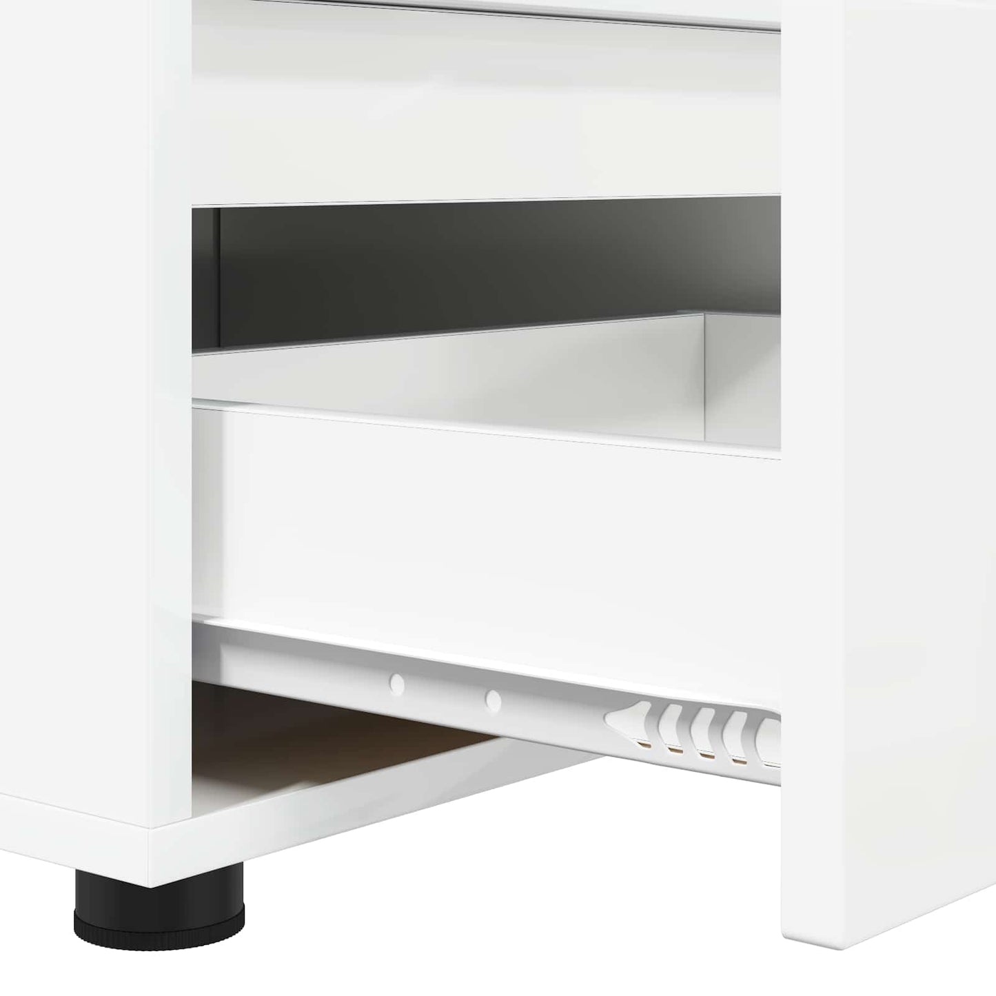 TV-Schränk 100 x 48 x 43 cm Hochglanz Weiß Holzwerkstoff