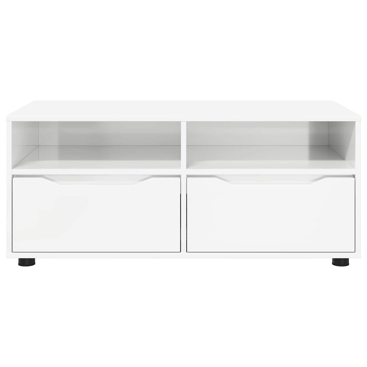 TV-Schränk 100 x 48 x 43 cm Hochglanz Weiß Holzwerkstoff