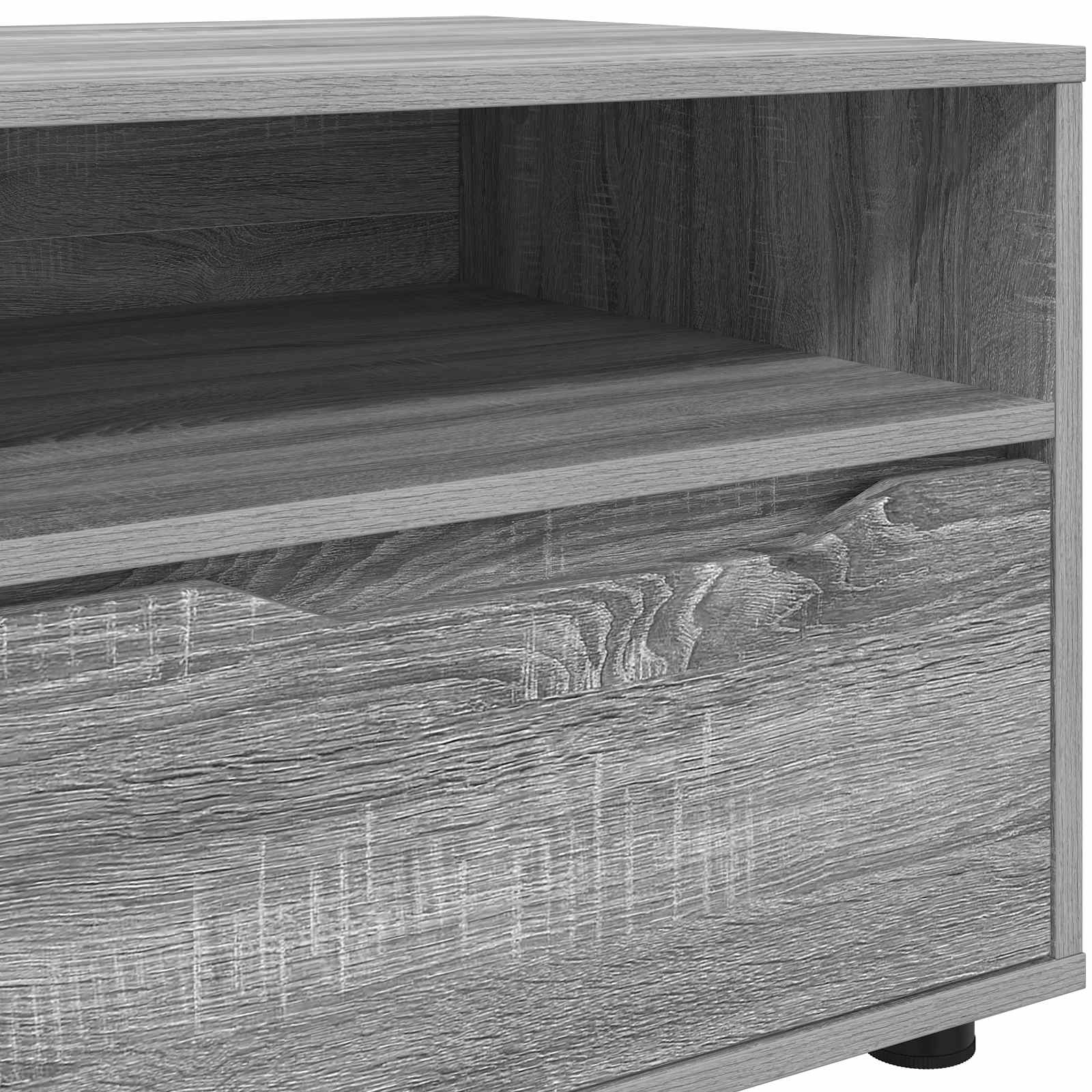 TV-Schränk 100 x 48 x 43 cm Graues Sonoma Holzwerkstoff